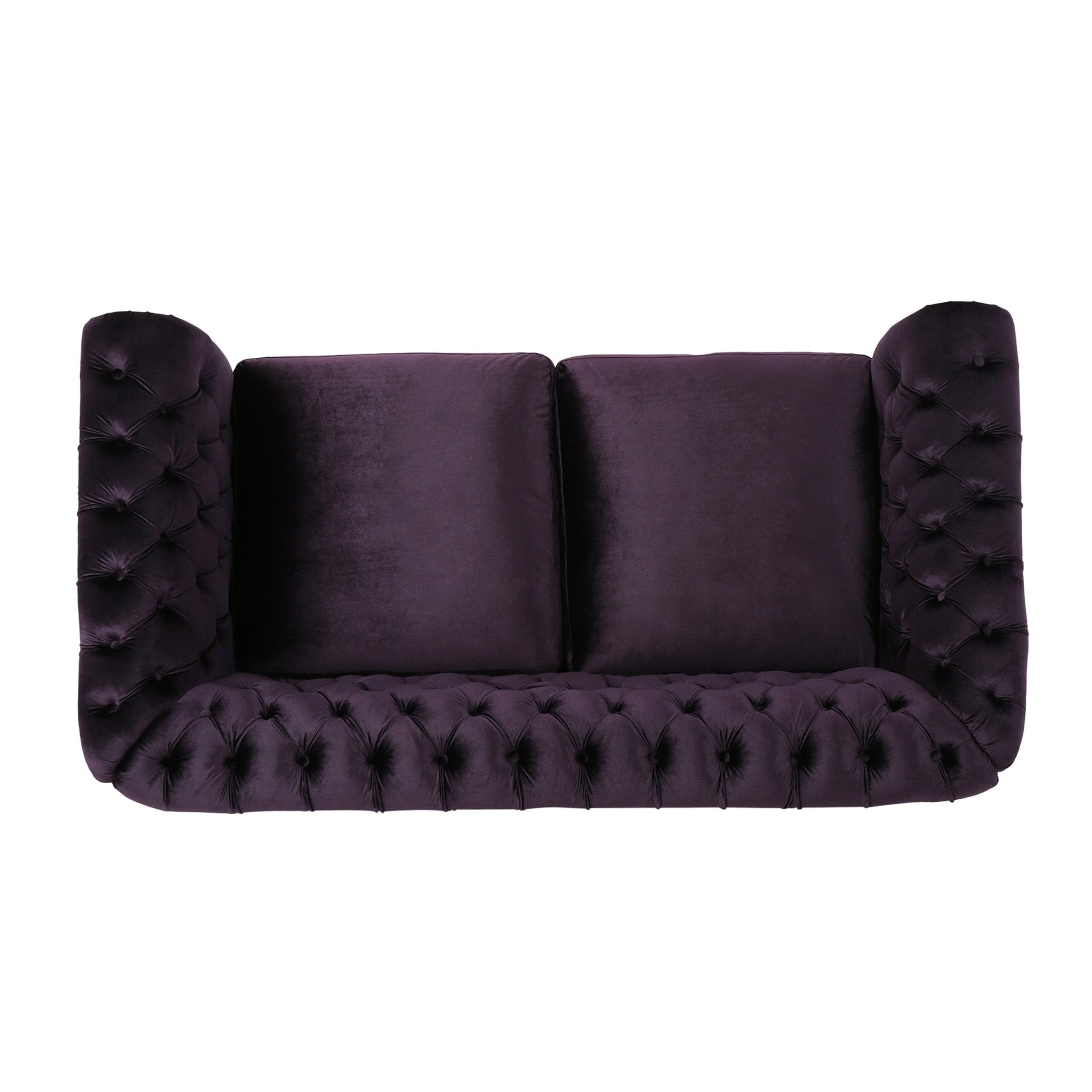 LOVESEAT SOFA (63045.00NVLTBLKBRY) - Direct Wicker