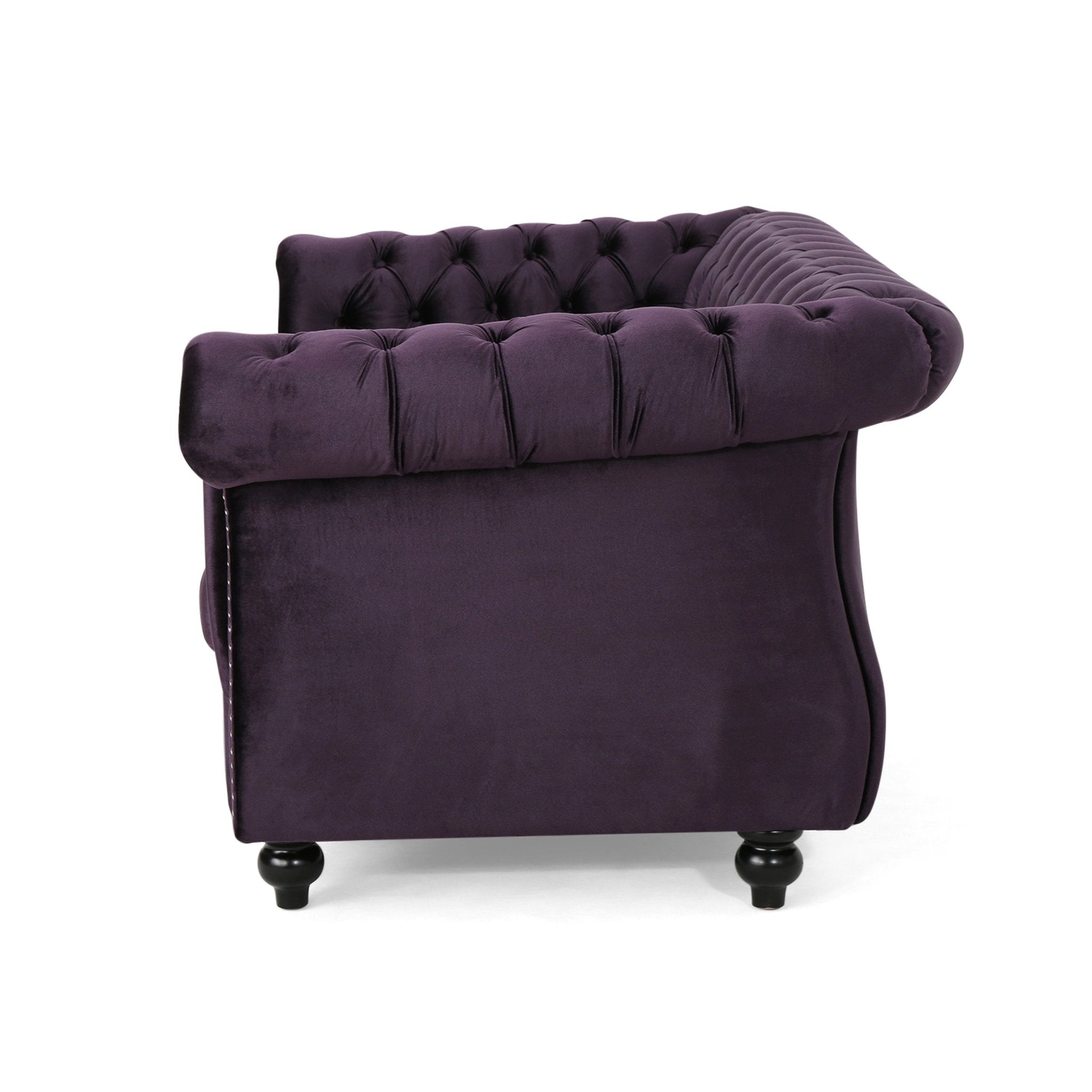 LOVESEAT SOFA (63045.00NVLTBLKBRY) - Direct Wicker