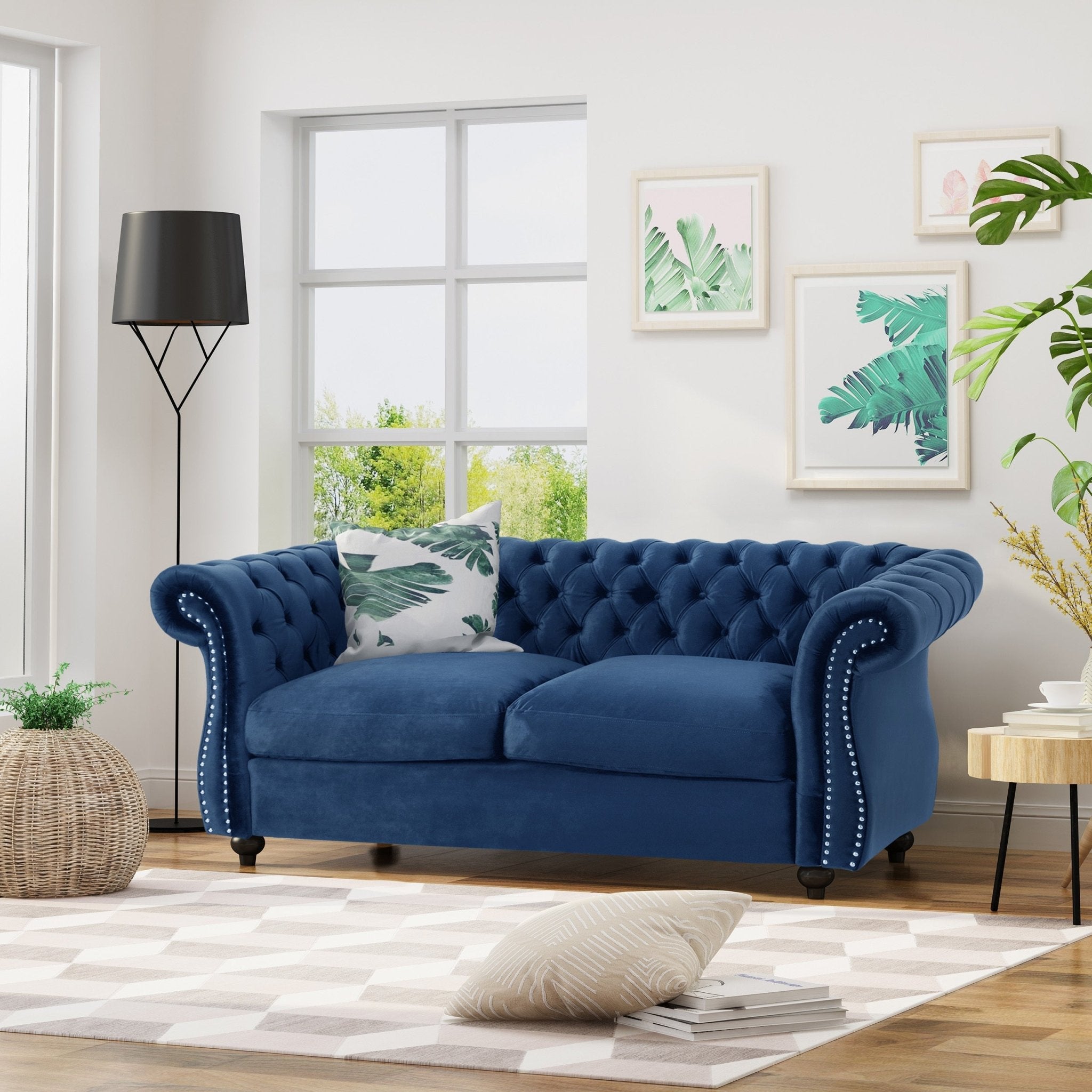 LOVESEAT SOFA (63045.00NVLTNBLU) - Direct Wicker