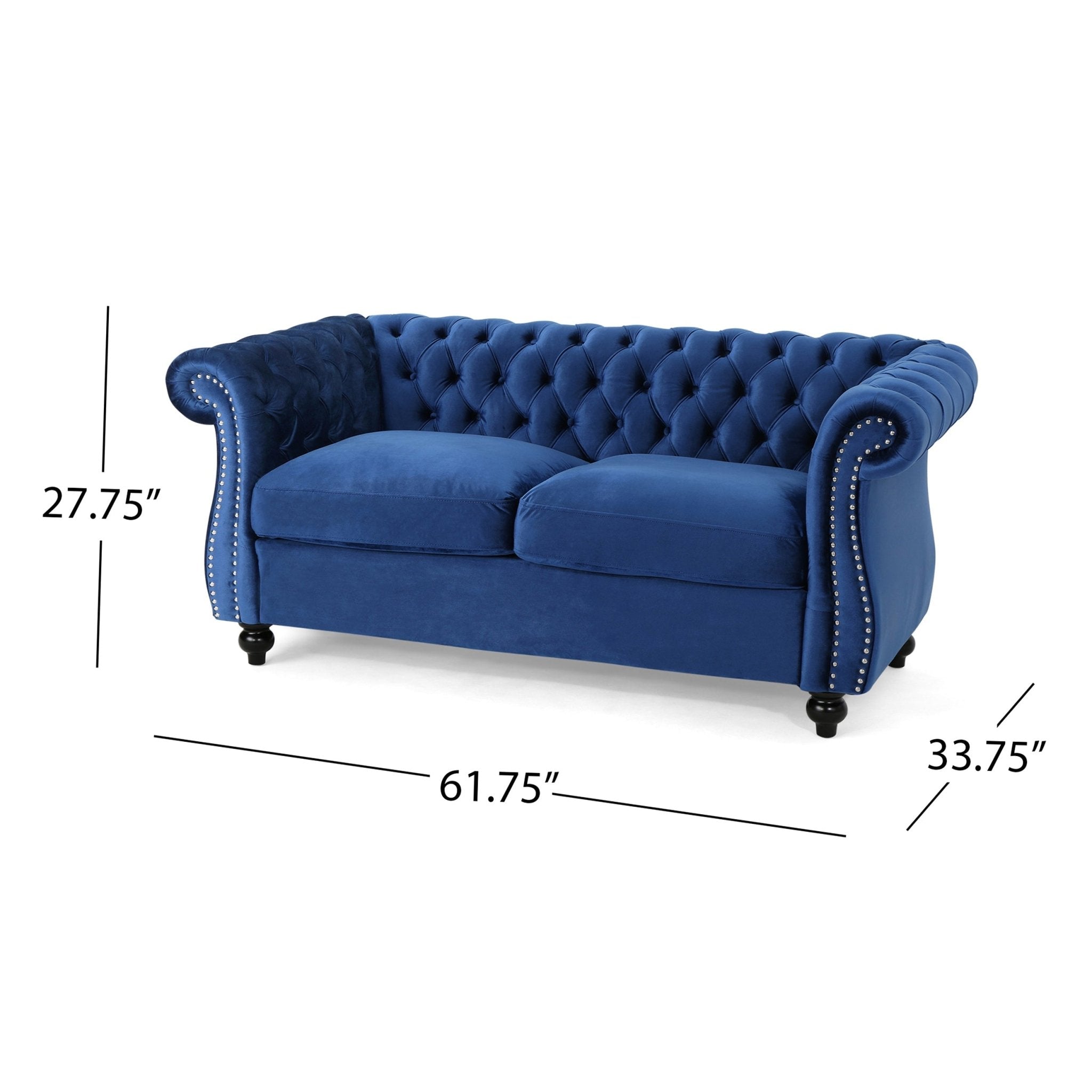 LOVESEAT SOFA (63045.00NVLTNBLU) - Direct Wicker