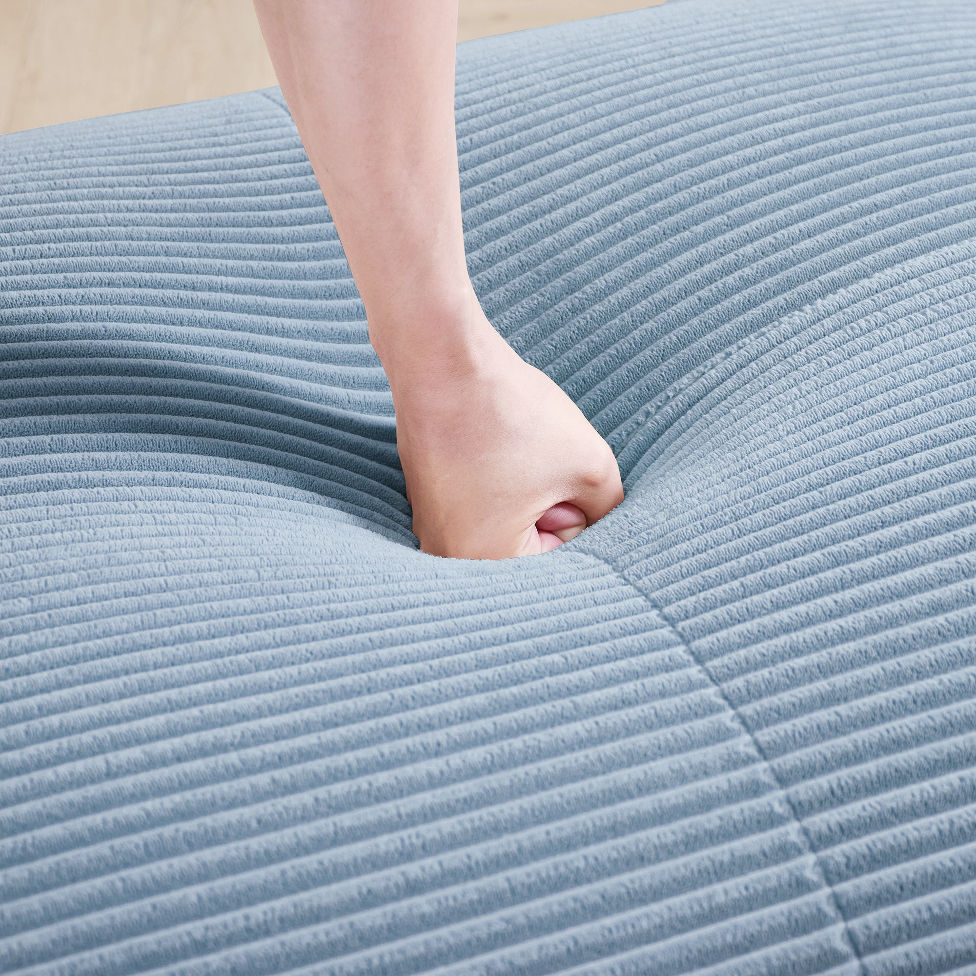 Loveseat Sofa In Luxury Corduroy Fabric Modular Design, Freely Combine and Separate (W714P323639) - Direct Wicker