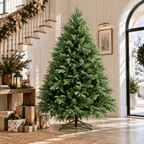 Lush Full Green Artificial Christmas Tree - Realistic Xmas Tree for Festive Home Decoration, 7ft/8ft/9ft - Direct Wicker