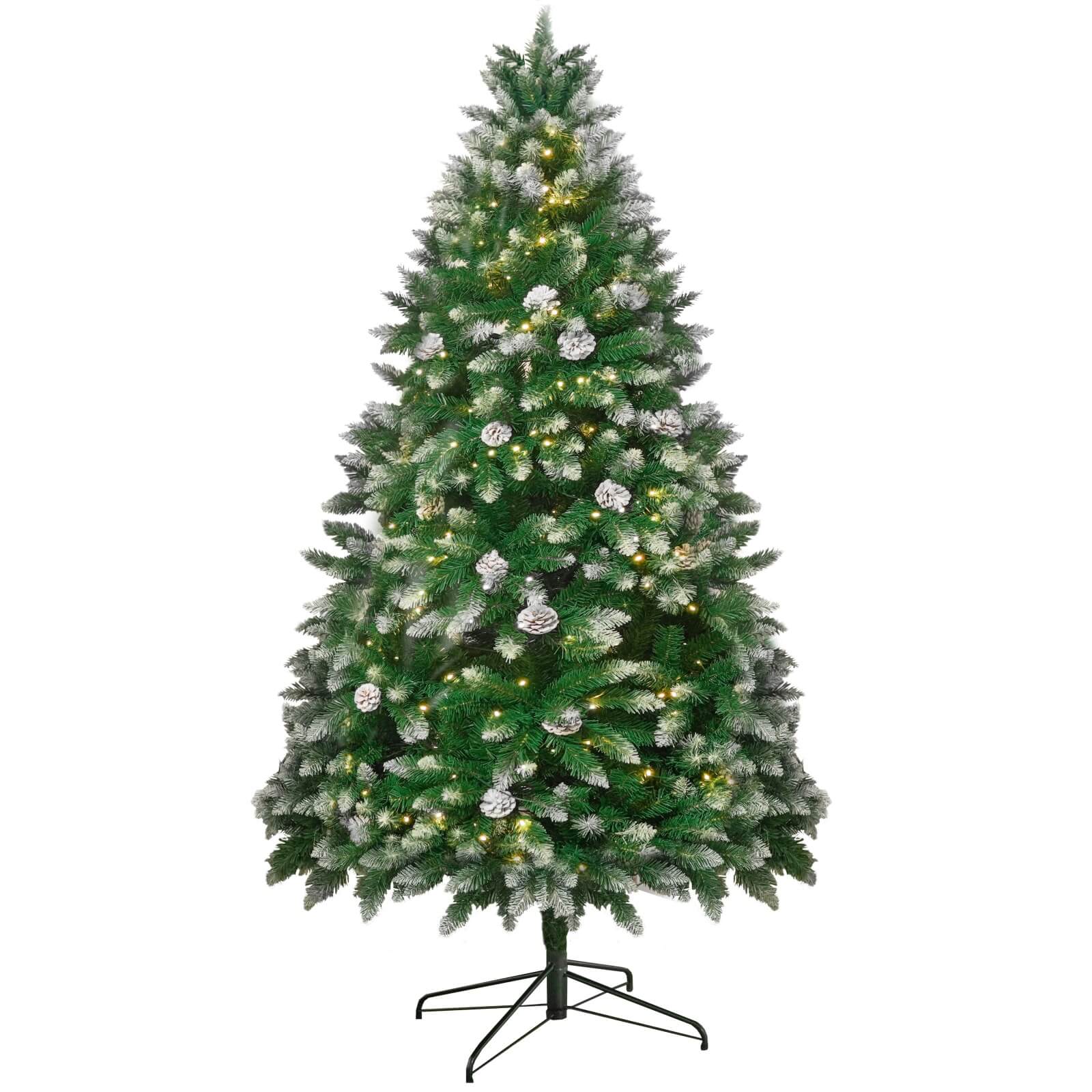 Luxury 5/6/7FT Prelit Artificial smart christmas tree PE decorative xmas tree (PAT - 004) - Direct Wicker