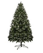 Luxury 5/6/7FT Prelit Artificial smart christmas tree PE decorative xmas tree (PAT - 004) - Direct Wicker