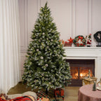 Luxury 5/6/7FT Prelit Artificial smart christmas tree PE decorative xmas tree (PAT - 004) - Direct Wicker