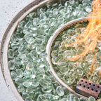 Magnesium Oxide 31" Square Fire Pit Table with Stainless Steel Burner & Glass Beads (PAG - 24933TA) - Direct Wicker