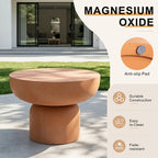 Magnesium Oxide MgO Indoor & Outdoor Side Table (PAD-2629ST-BR) - Direct Wicker