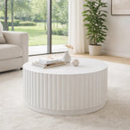 Magnesium Oxide MgO Outdoor Coffee Table (PAD-2631CT-WH) - Direct Wicker