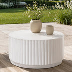 Magnesium Oxide MgO Outdoor Coffee Table (PAD-2631CT-WH) - Direct Wicker