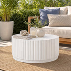 Magnesium Oxide MgO Outdoor Coffee Table (PAD-2631CT-WH) - Direct Wicker