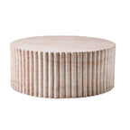 Magnesium Oxide MgO Round Coffee Table (PAD-24934TA-YE) - Direct Wicker
