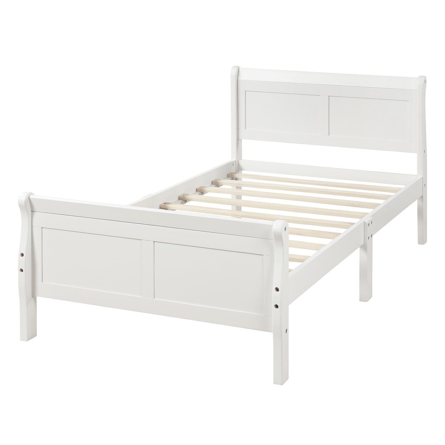 Minimalist Wood Platform Bed Twin Mattress Foundation (WF192439AAK) - Direct Wicker
