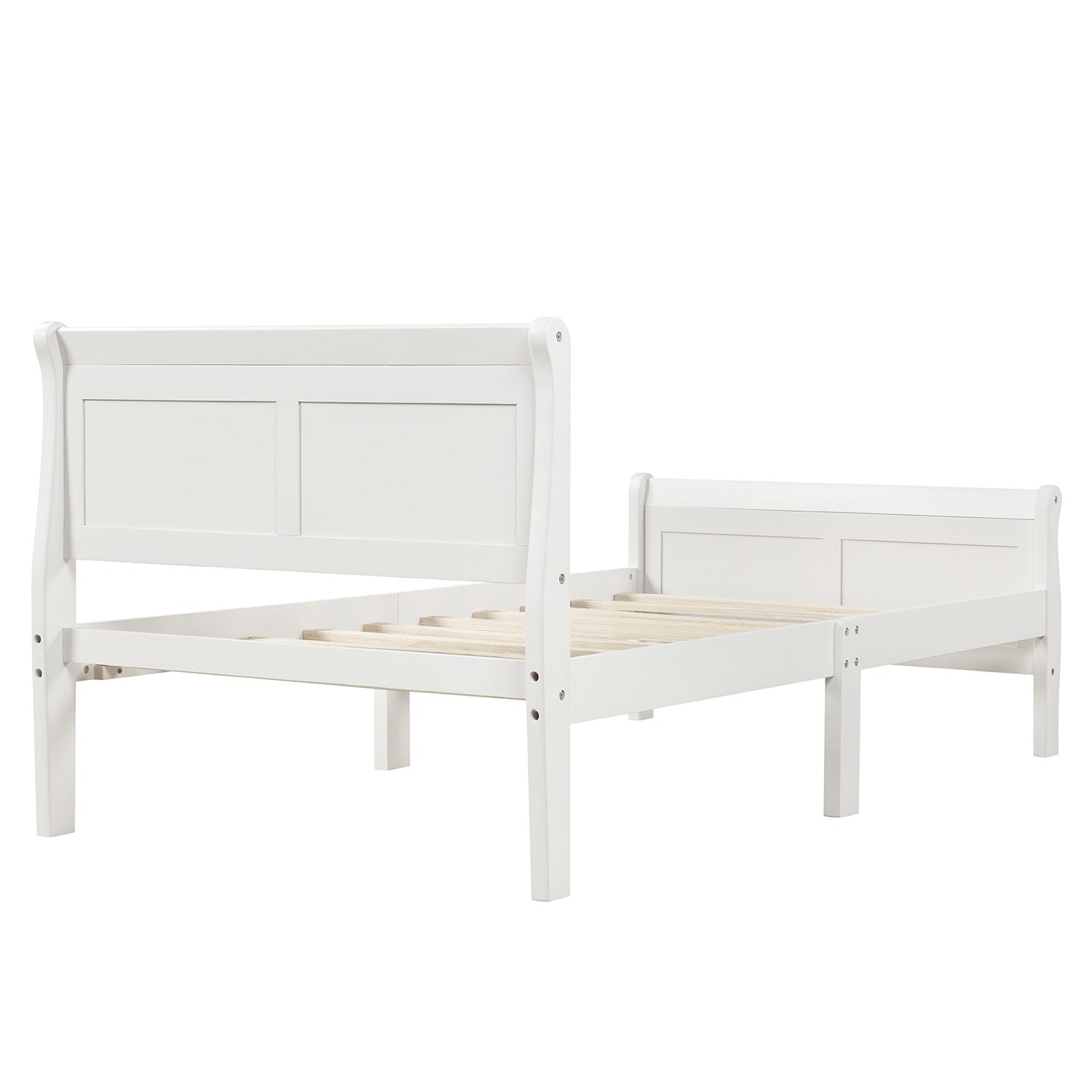 Minimalist Wood Platform Bed Twin Mattress Foundation (WF192439AAK) - Direct Wicker