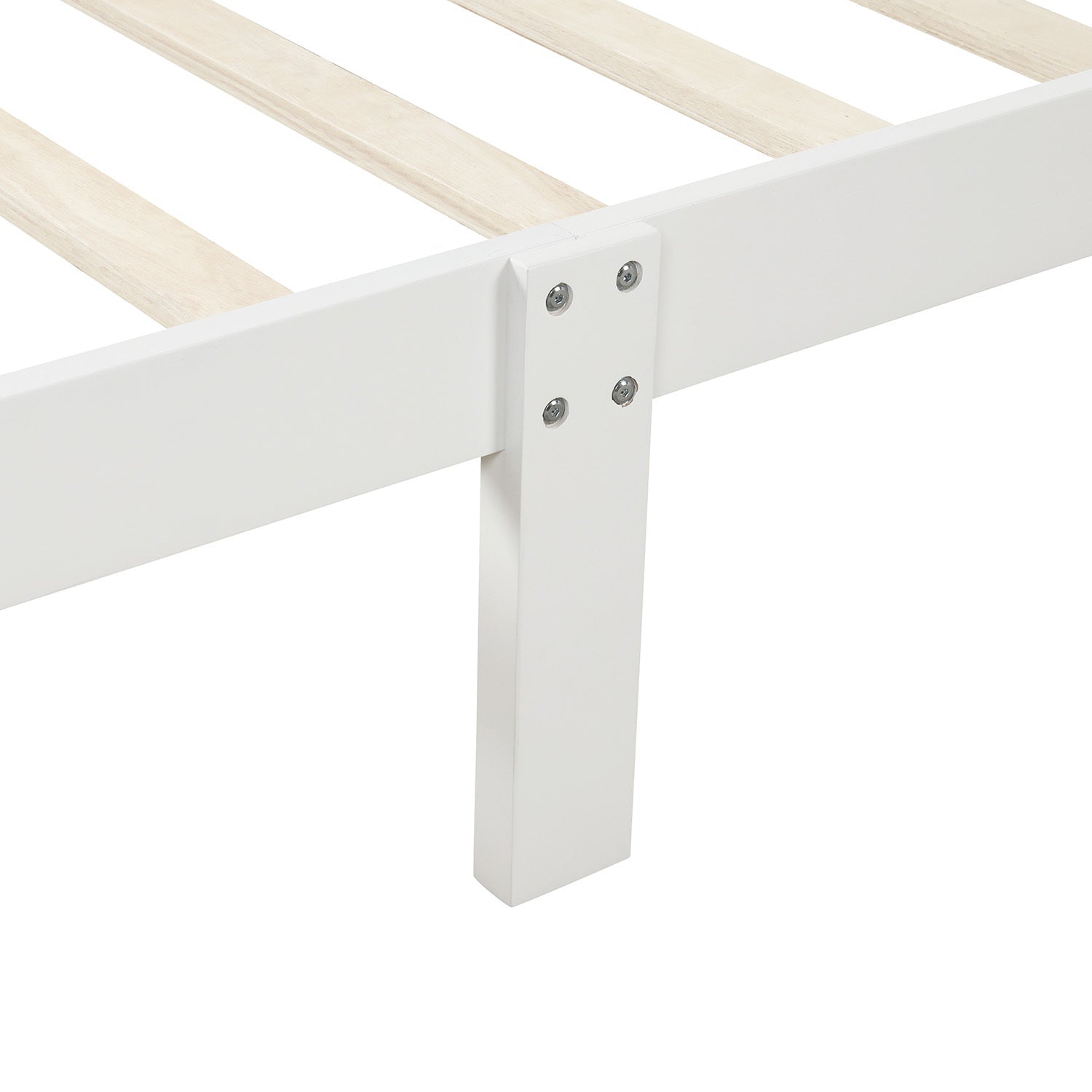 Minimalist Wood Platform Bed Twin Mattress Foundation (WF192439AAK) - Direct Wicker