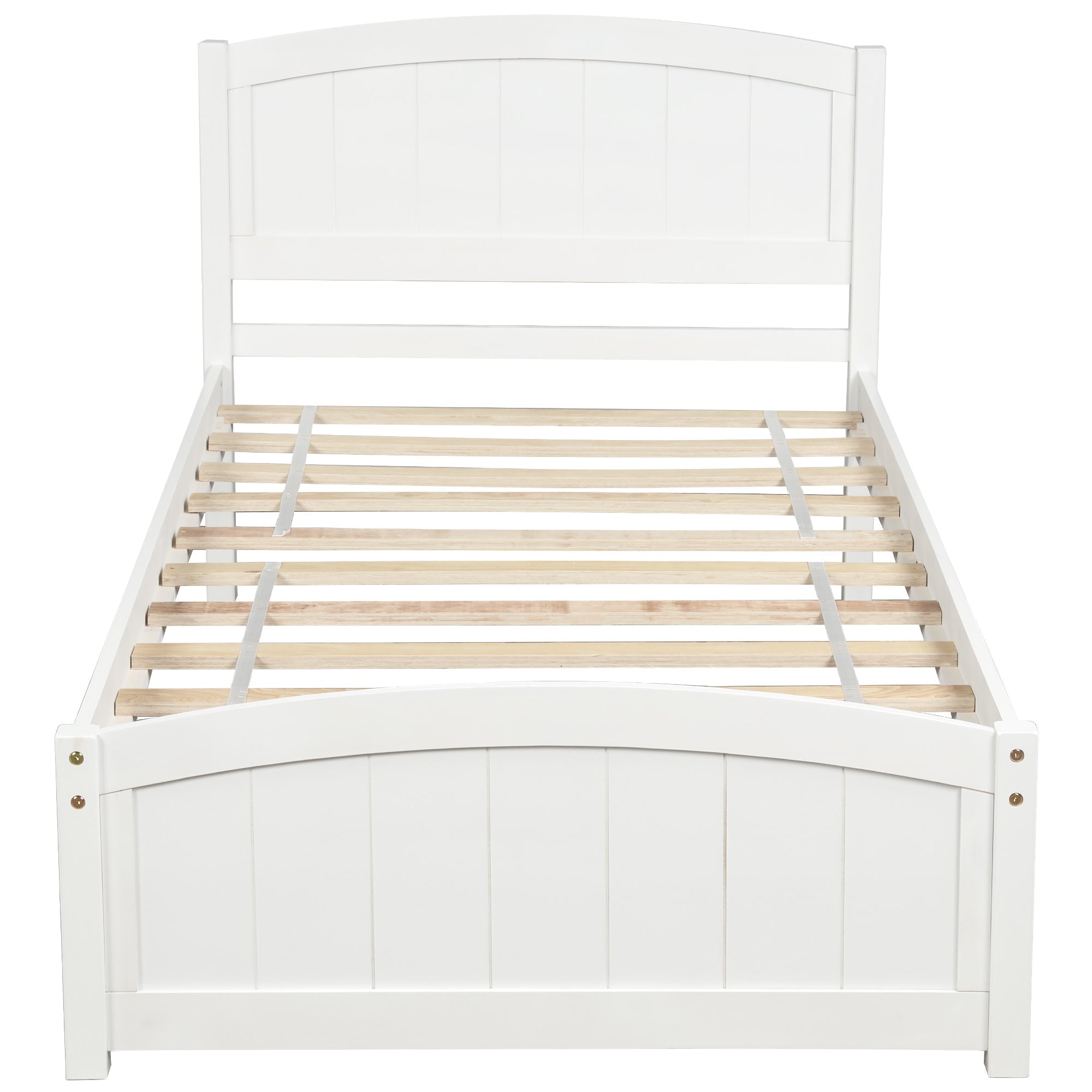 Minimalist Wood Platform Bed with Headboard and Footboard (WF190781AAK) - Direct Wicker