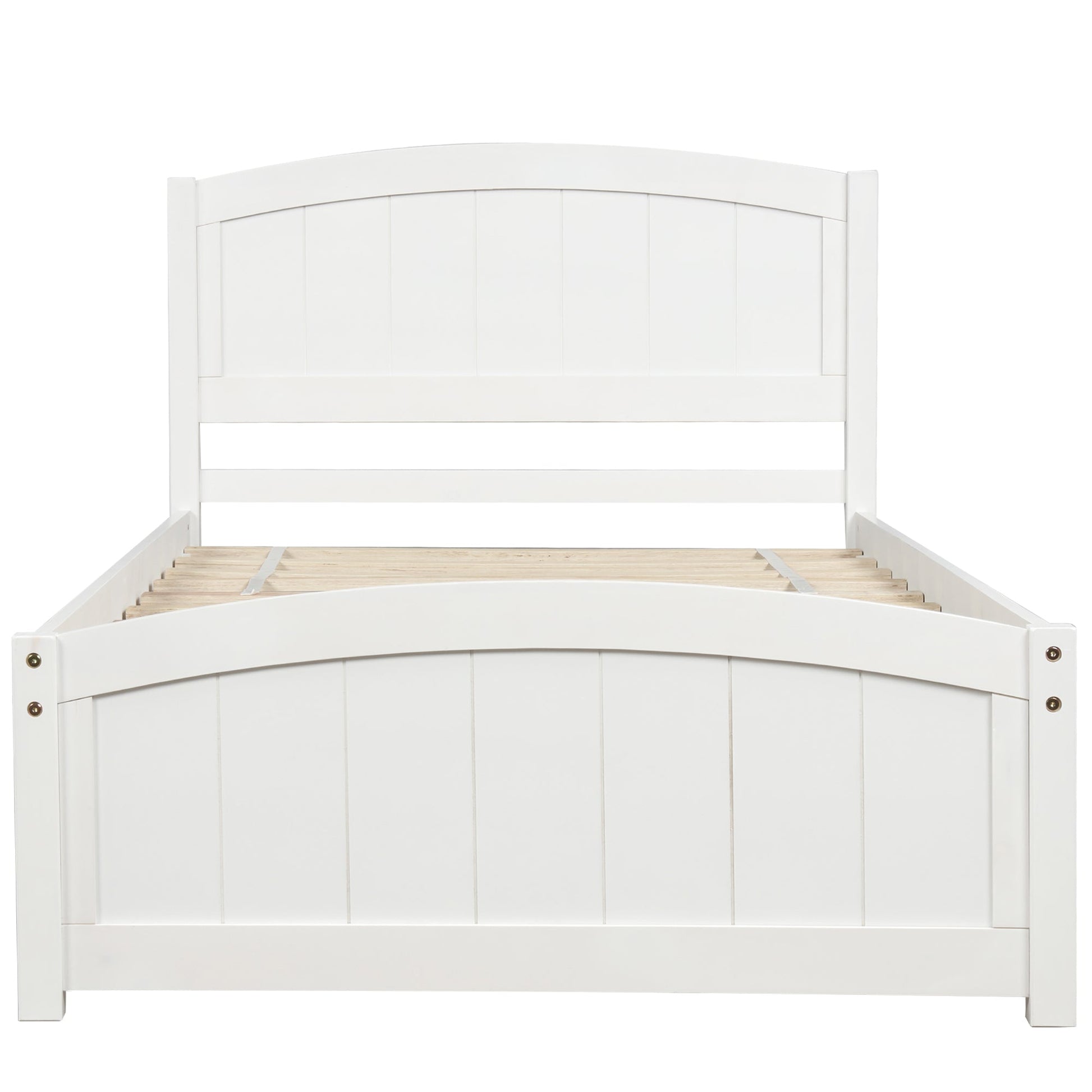 Minimalist Wood Platform Bed with Headboard and Footboard (WF190781AAK) - Direct Wicker
