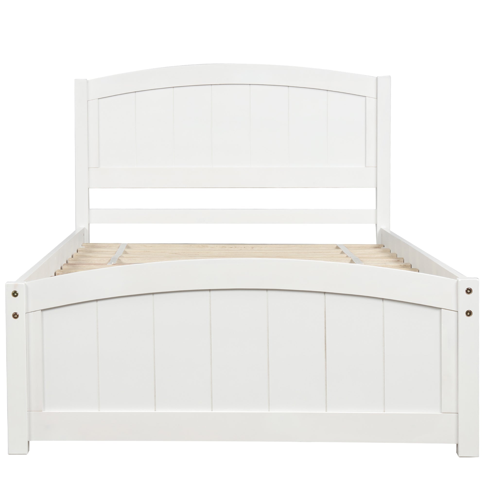 Minimalist Wood Platform Bed with Headboard and Footboard (WF190781AAK) - Direct Wicker