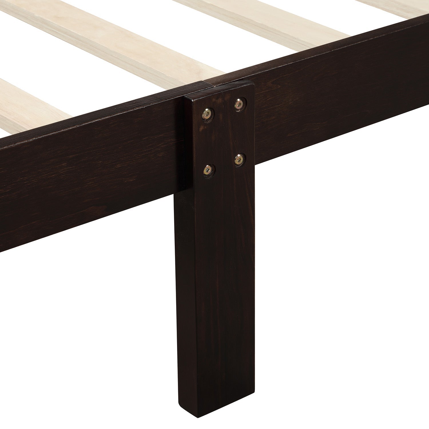 Minimalist Wood Platform Twin Bed Frame with Headboard and Footboard (WF192439AAP) - Direct Wicker