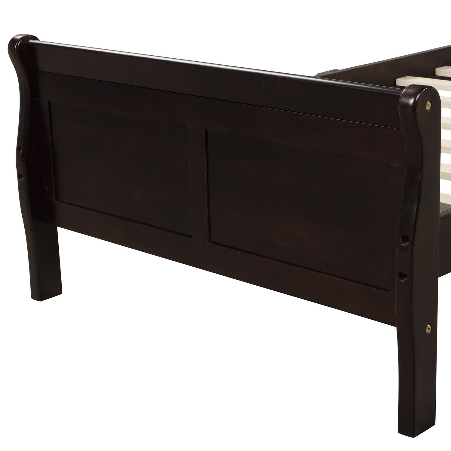 Minimalist Wood Platform Twin Bed Frame with Headboard and Footboard (WF192439AAP) - Direct Wicker