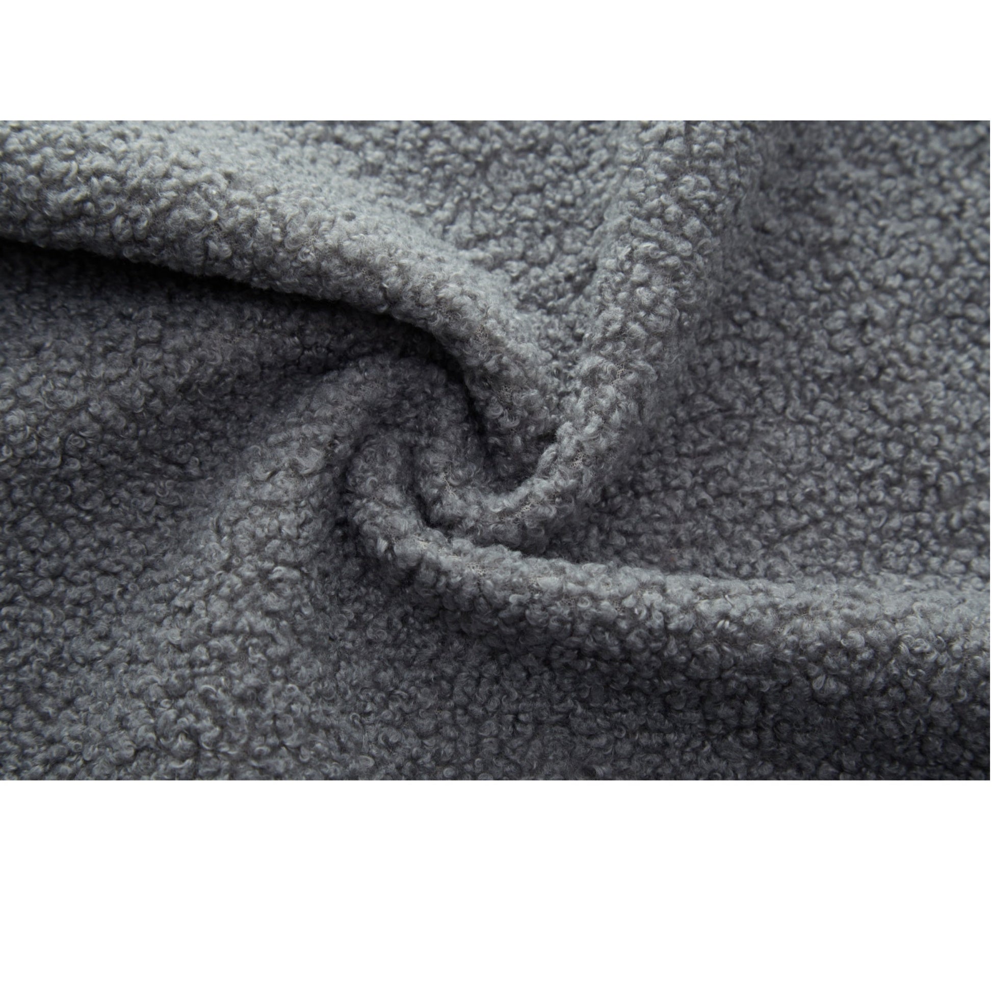 Modern Floor Sofa, with 2 Pillows, Convertible Teddy Fabric Foam Filled Bed (W1885P272261) - Direct Wicker