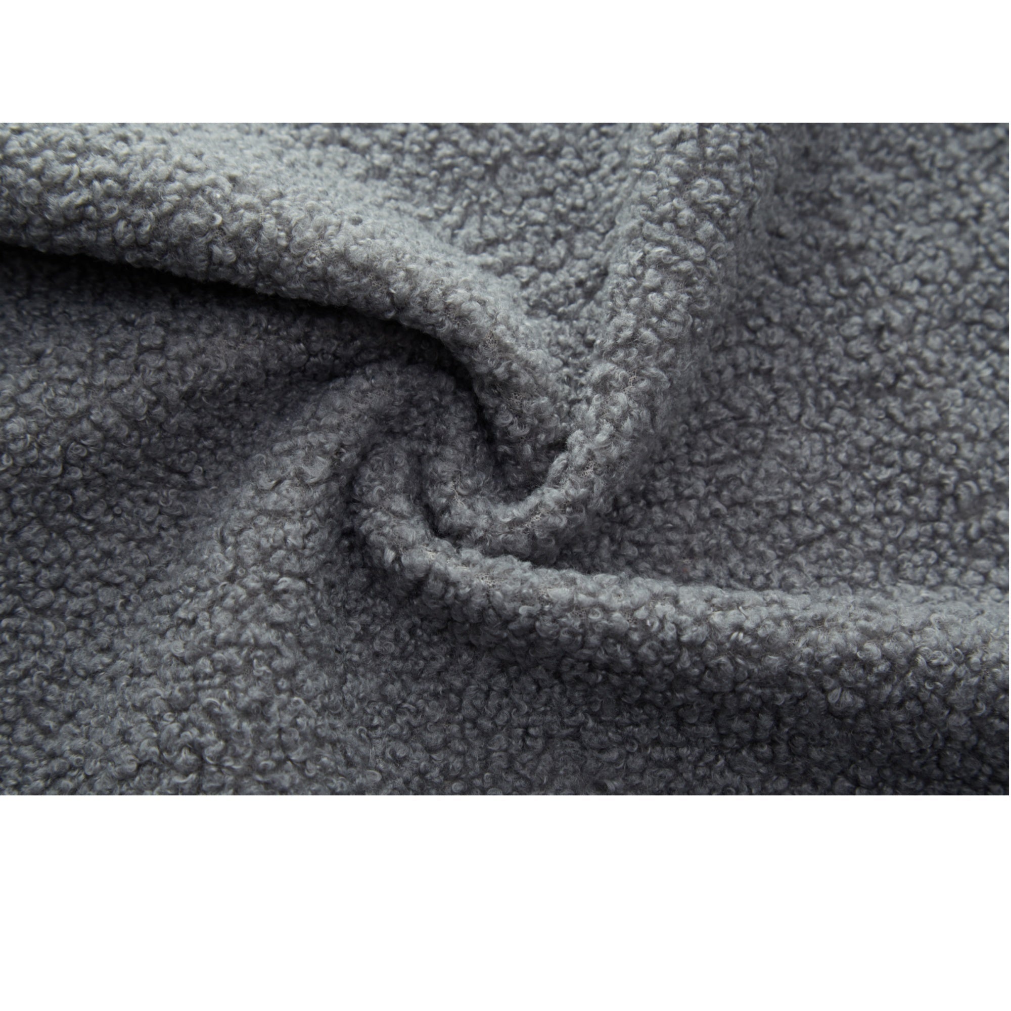 Modern Floor Sofa, with 2 Pillows, Convertible Teddy Fabric Foam Filled Bed (W1885P272261) - Direct Wicker