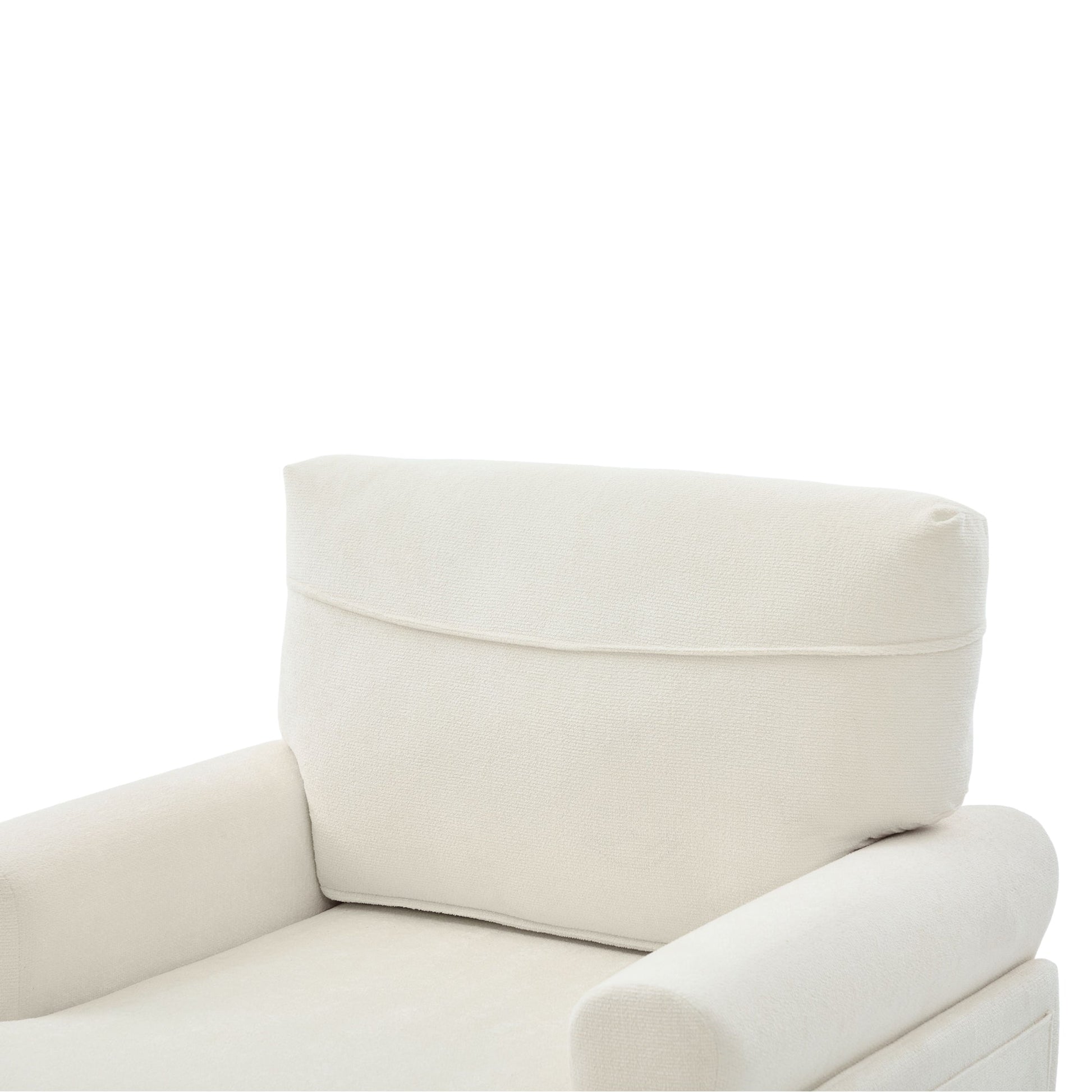 Modern Minimalist Chenille Fabric Chaise Lounge Recliner Single Sofa (W395P371331) - Direct Wicker