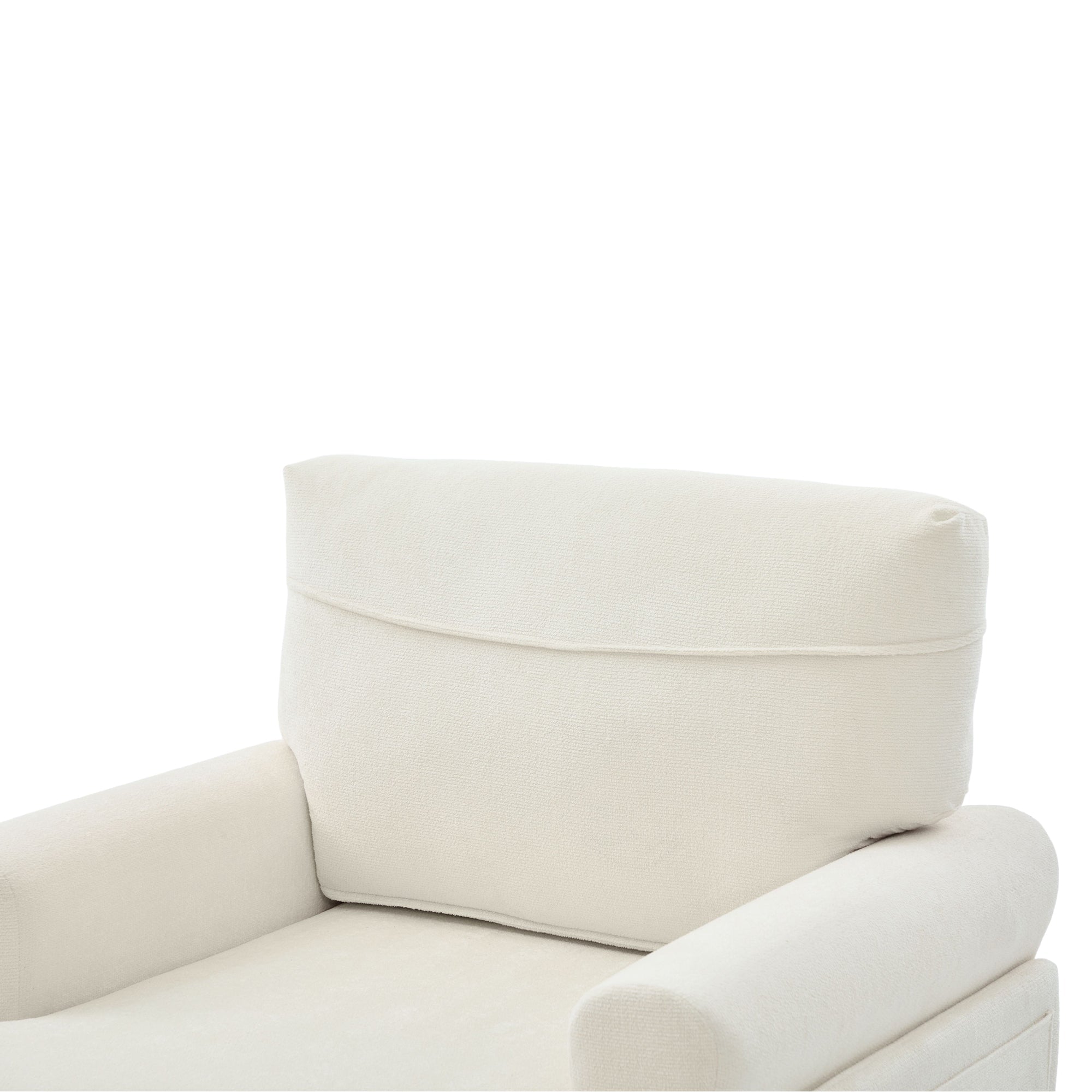 Modern Minimalist Chenille Fabric Chaise Lounge Recliner Single Sofa (W395P371331) - Direct Wicker
