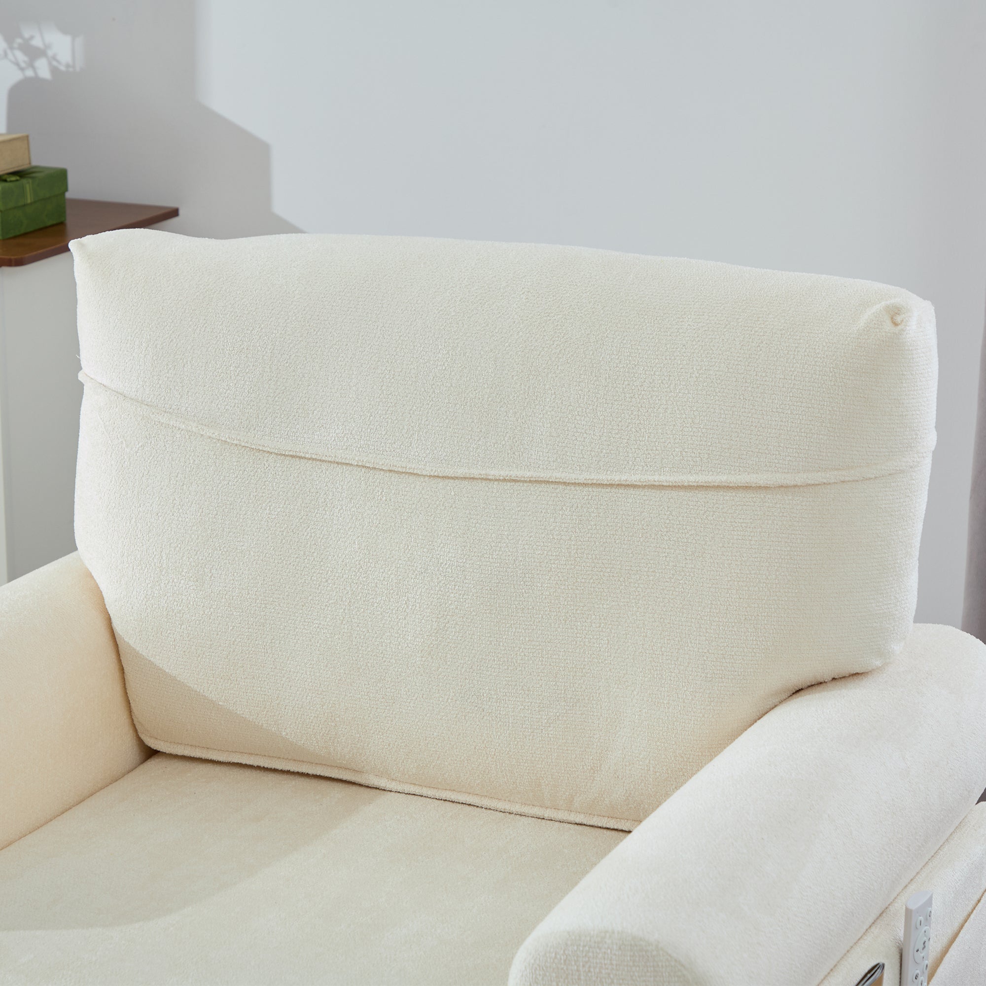 Modern Minimalist Chenille Fabric Chaise Lounge Recliner Single Sofa (W395P371331) - Direct Wicker