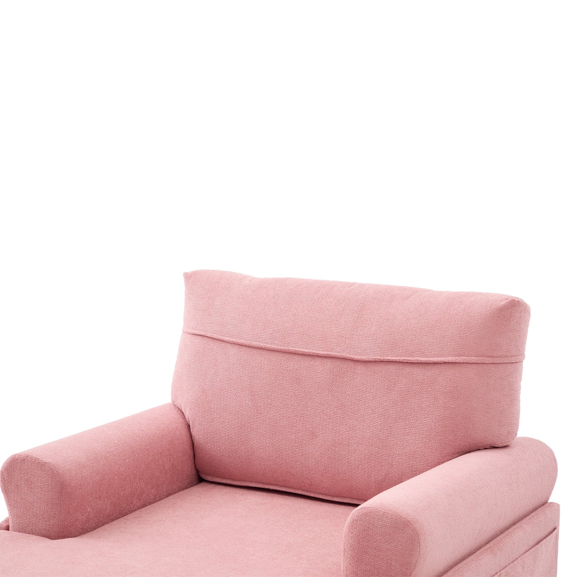 Modern Minimalist Chenille Fabric Chaise Lounge Recliner Single Sofa (W395P371343) - Direct Wicker