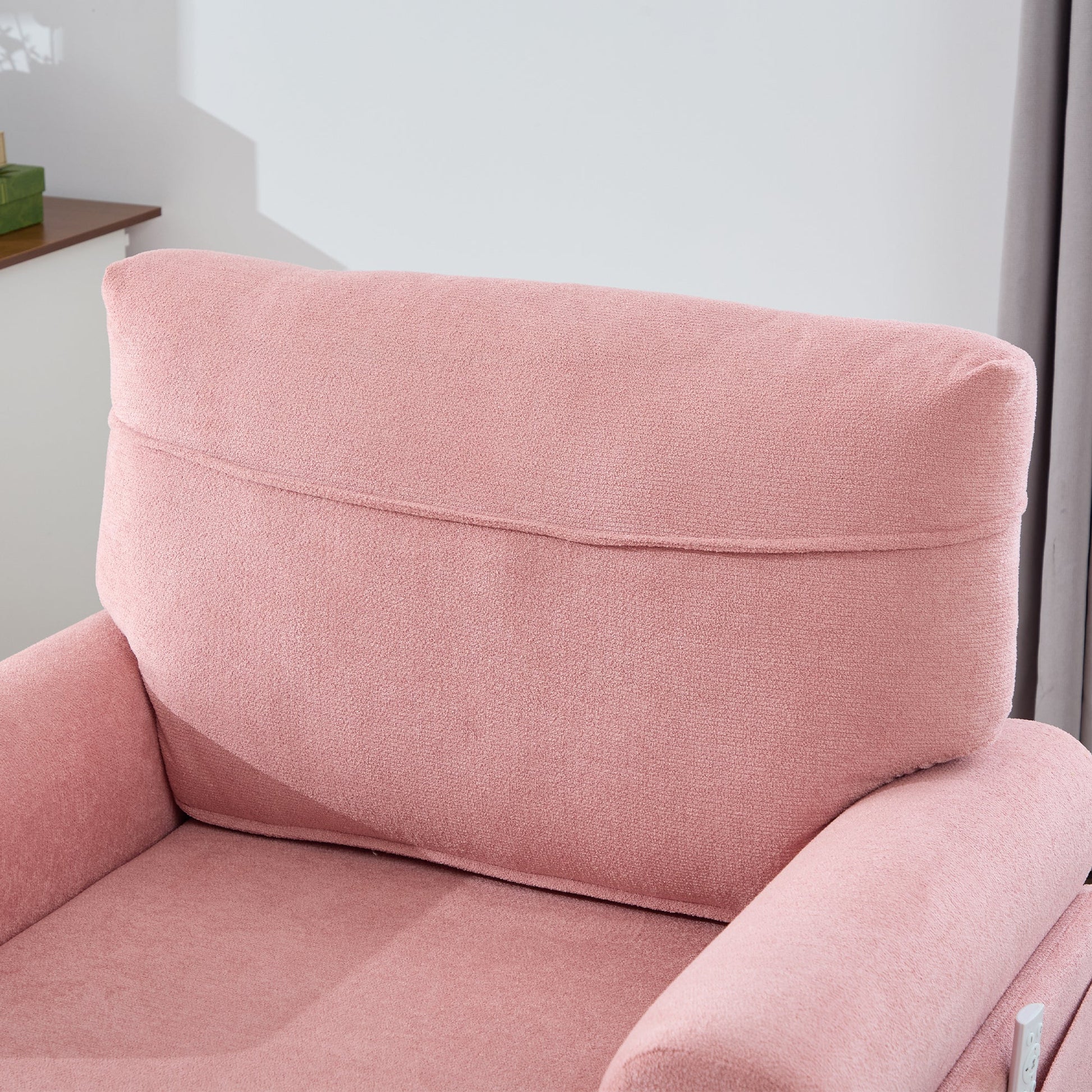 Modern Minimalist Chenille Fabric Chaise Lounge Recliner Single Sofa (W395P371343) - Direct Wicker