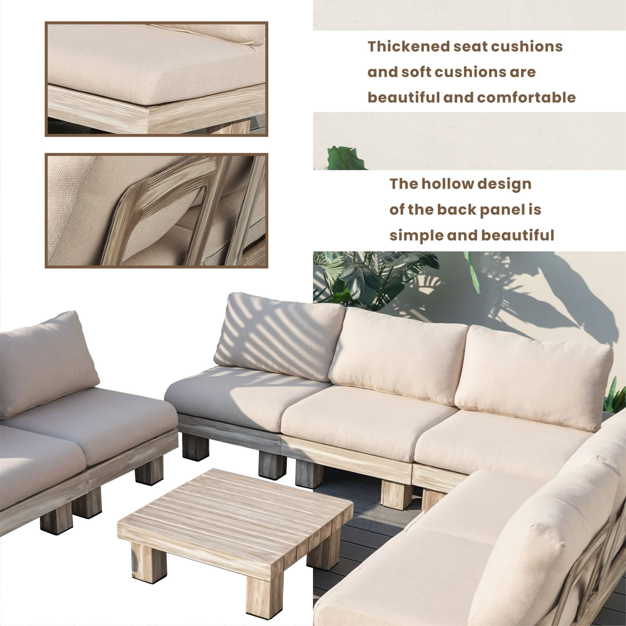 Monterey Modular 7 - Seater Sofa Set (PAS - 2510 - 7S - SET) - Direct Wicker