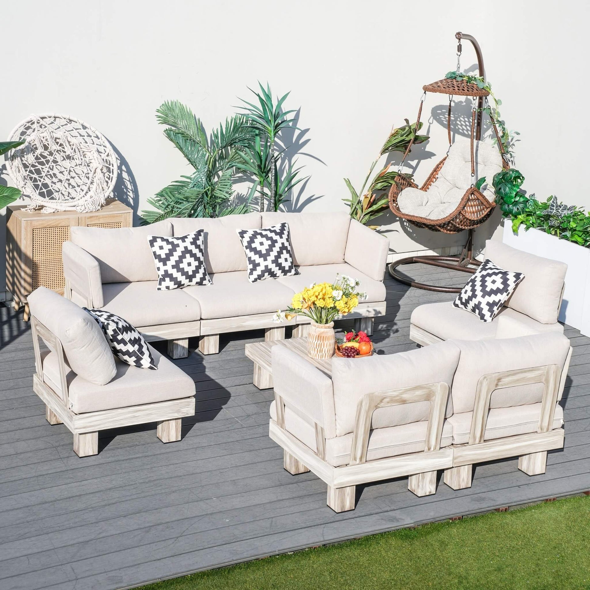 Monterey Modular 7 - Seater Sofa Set (PAS - 2510 - 7S - SET) - Direct Wicker