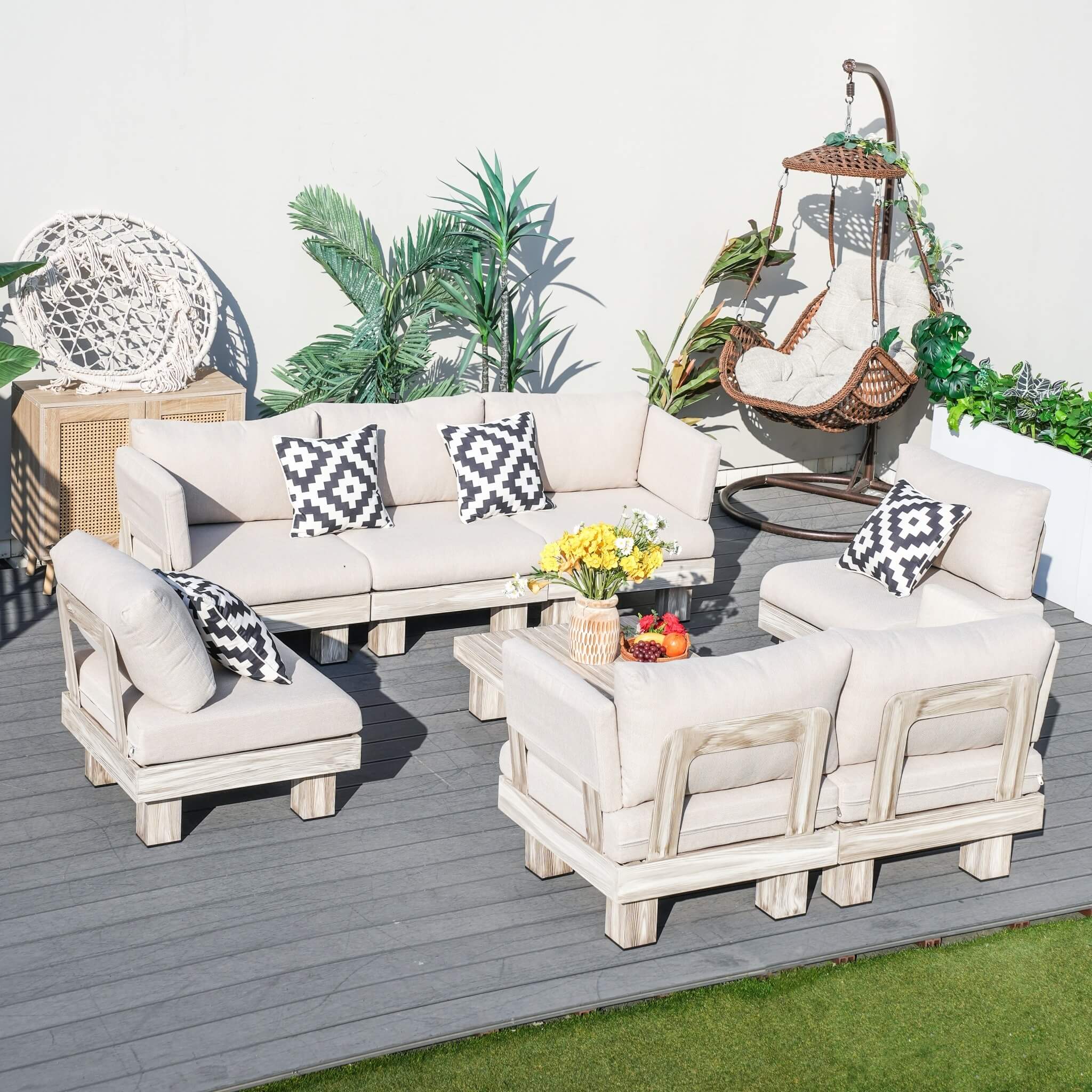Monterey Modular 7 - Seater Sofa Set (PAS - 2510 - 7S - SET) - Direct Wicker