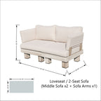 Monterey Modular 7 - Seater Sofa Set (PAS - 2510 - 7S - SET) - Direct Wicker