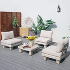 Monterey Modular Armless 3 - Seat Sofa Set (PAS - 2510 - 3S - Armless - SET) - Direct Wicker