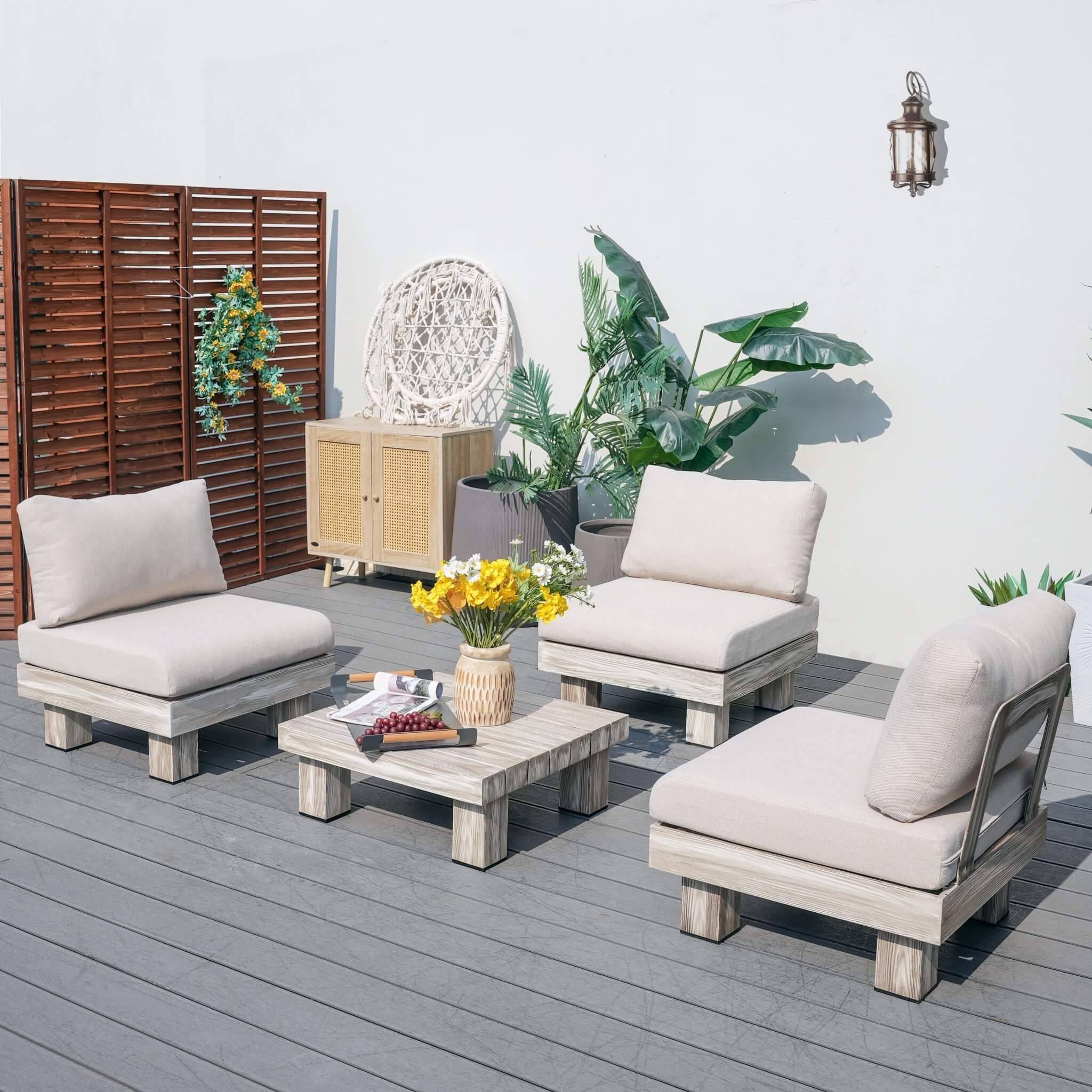 Monterey Modular Armless 3 - Seat Sofa Set (PAS - 2510 - 3S - Armless - SET) - Direct Wicker