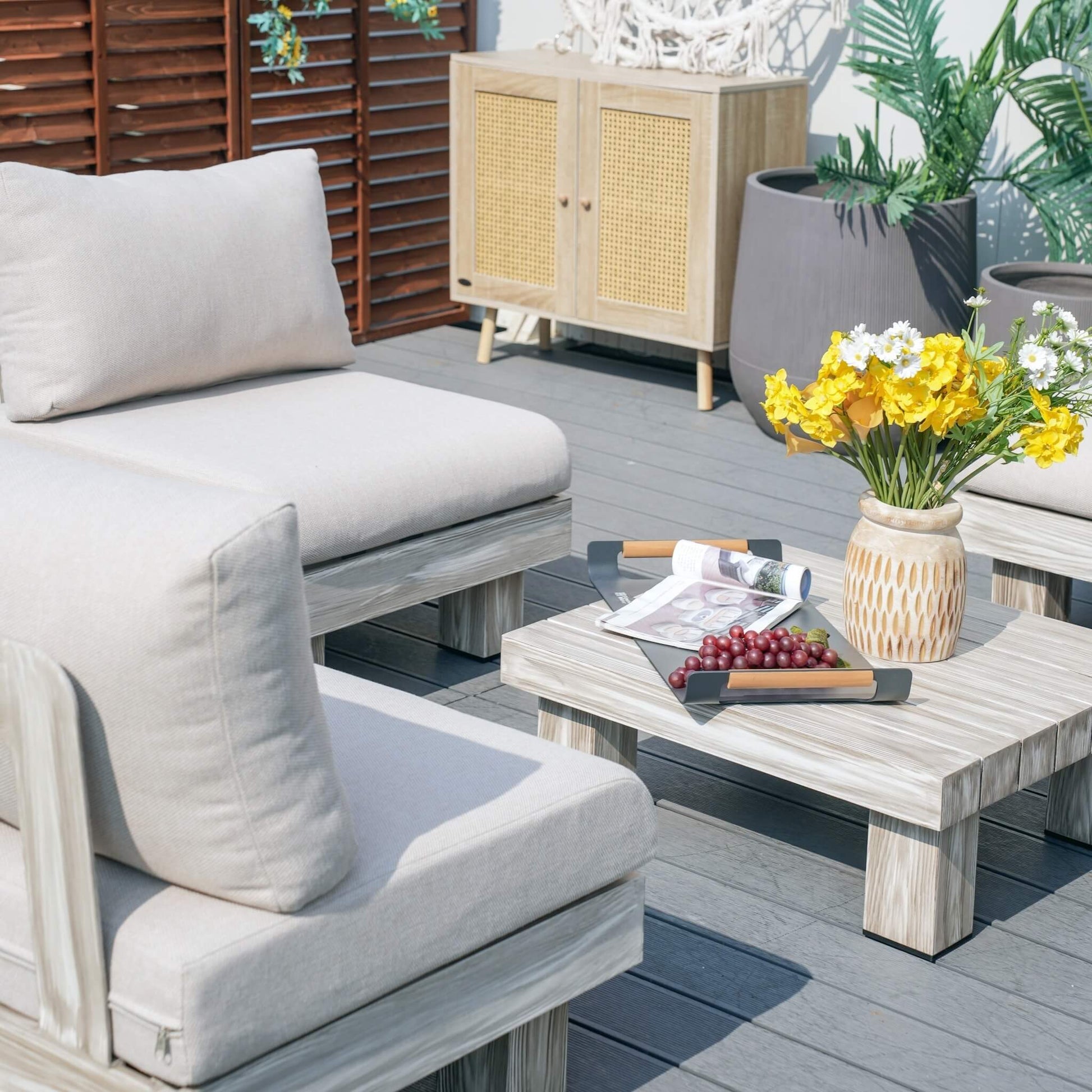Monterey Modular Armless 4 - Seater Sofa Set (PAS - 2510 - 4S - Armless - SET) - Direct Wicker