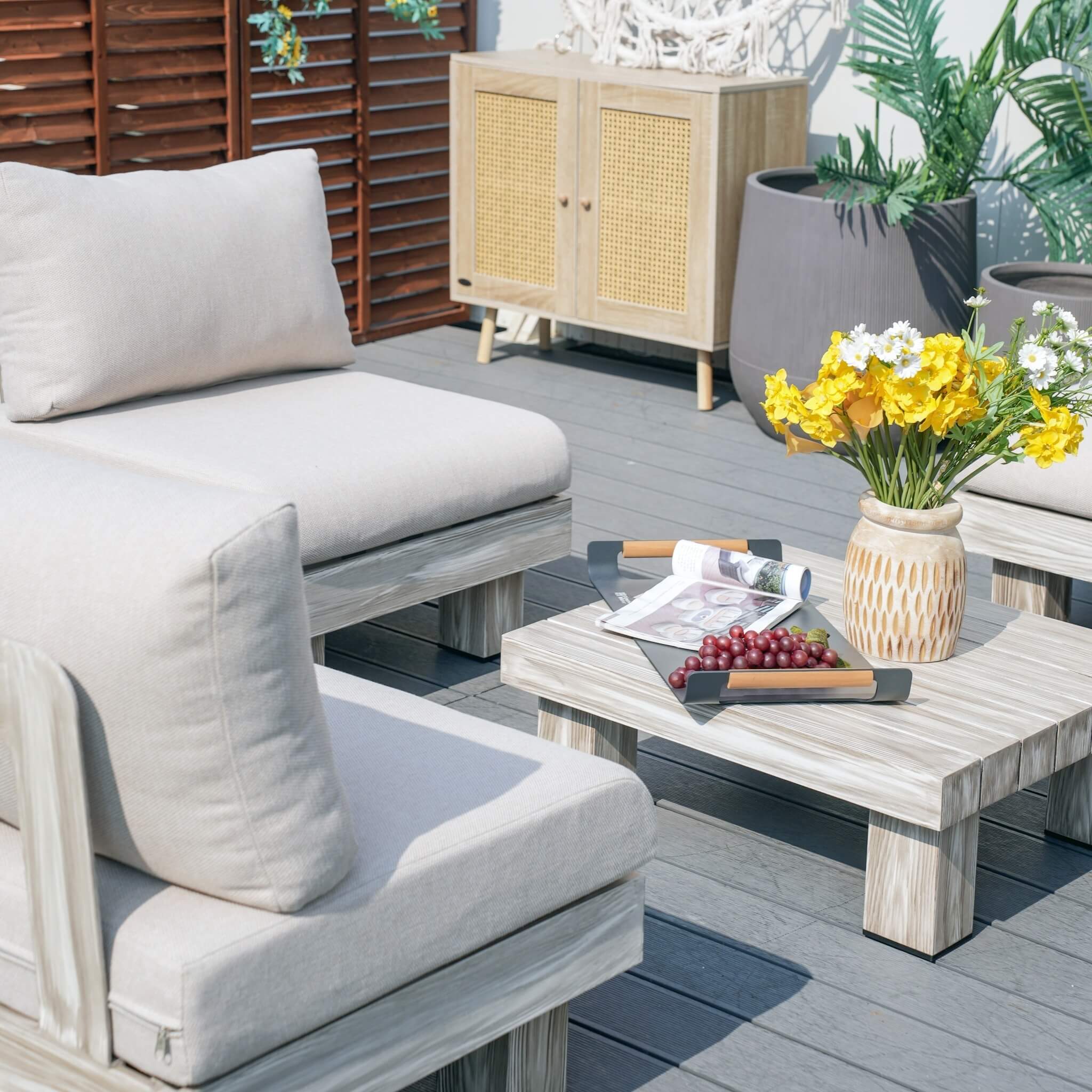 Monterey Modular Armless 4 - Seater Sofa Set (PAS - 2510 - 4S - Armless - SET) - Direct Wicker