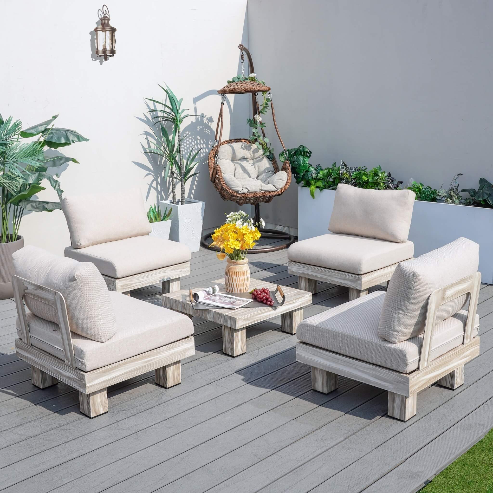 Monterey Modular Armless 4 - Seater Sofa Set (PAS - 2510 - 4S - Armless - SET) - Direct Wicker