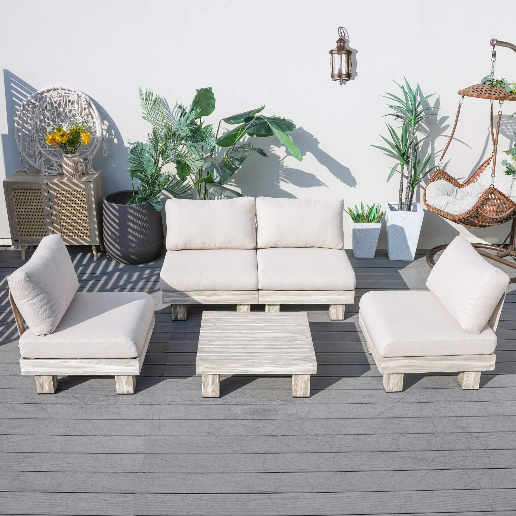 Monterey Modular Armless 4 - Seater Sofa Set (PAS - 2510 - 4S - Armless - SET) - Direct Wicker