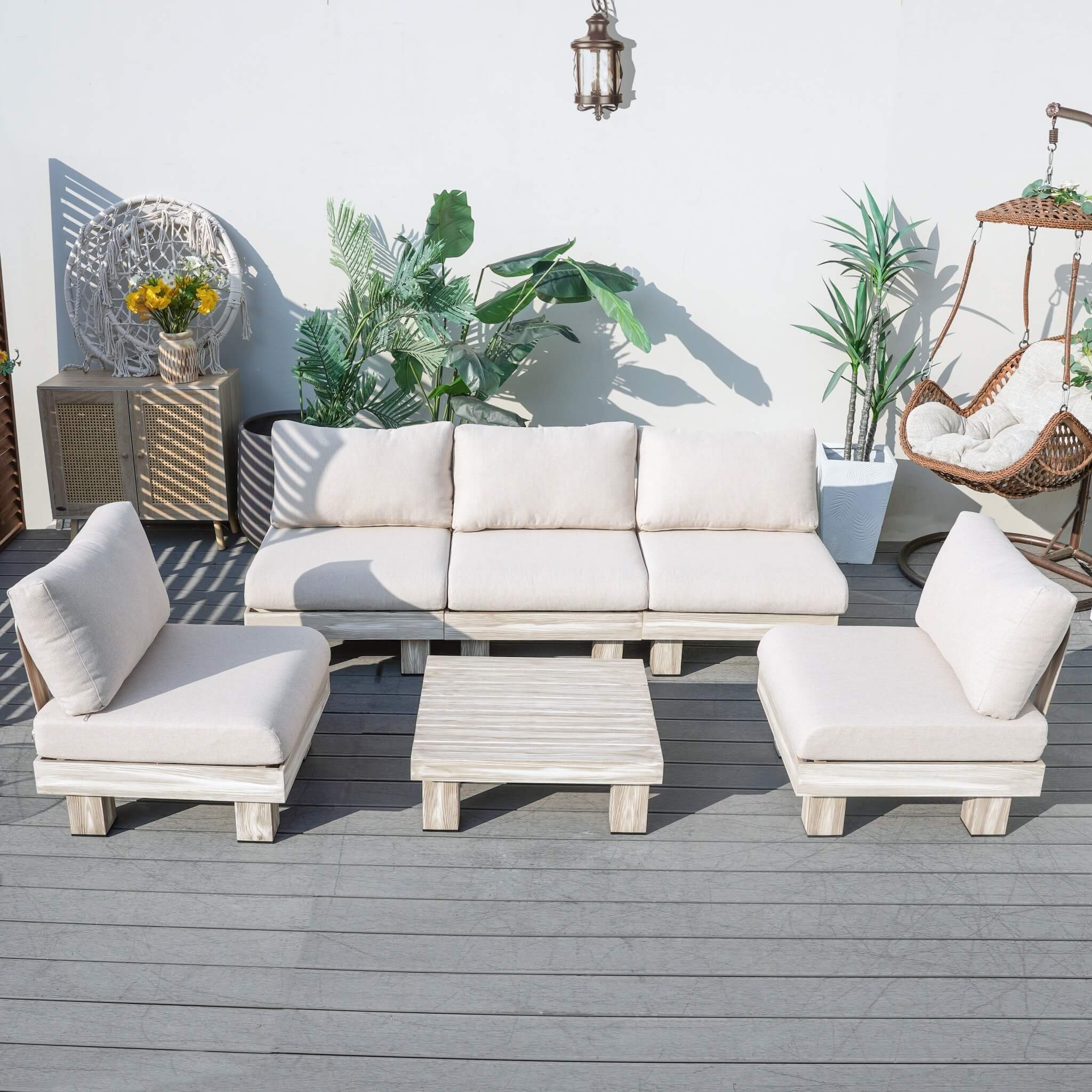 Monterey Modular Armless 5 - Seater Sofa Set (PAS - 2510 - 5S - Armless - SET) - Direct Wicker