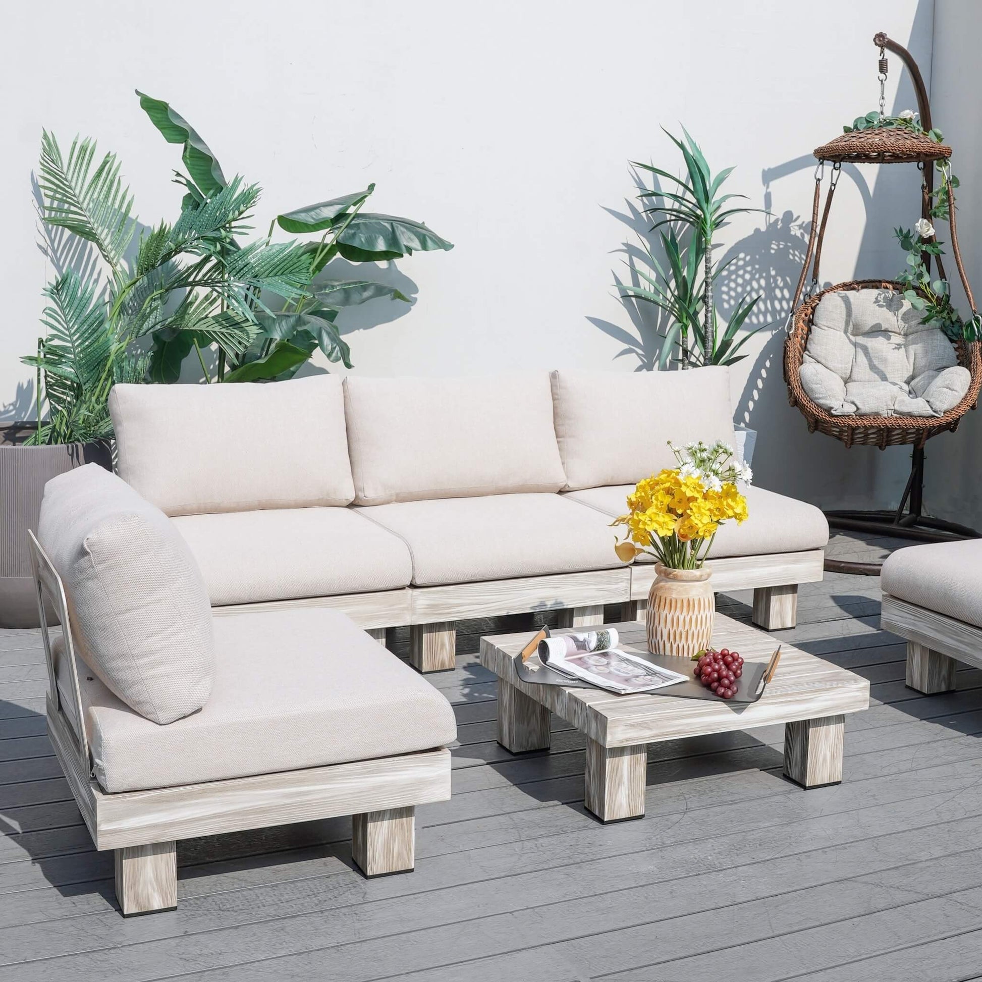 Monterey Modular Armless 5 - Seater Sofa Set (PAS - 2510 - 5S - Armless - SET) - Direct Wicker