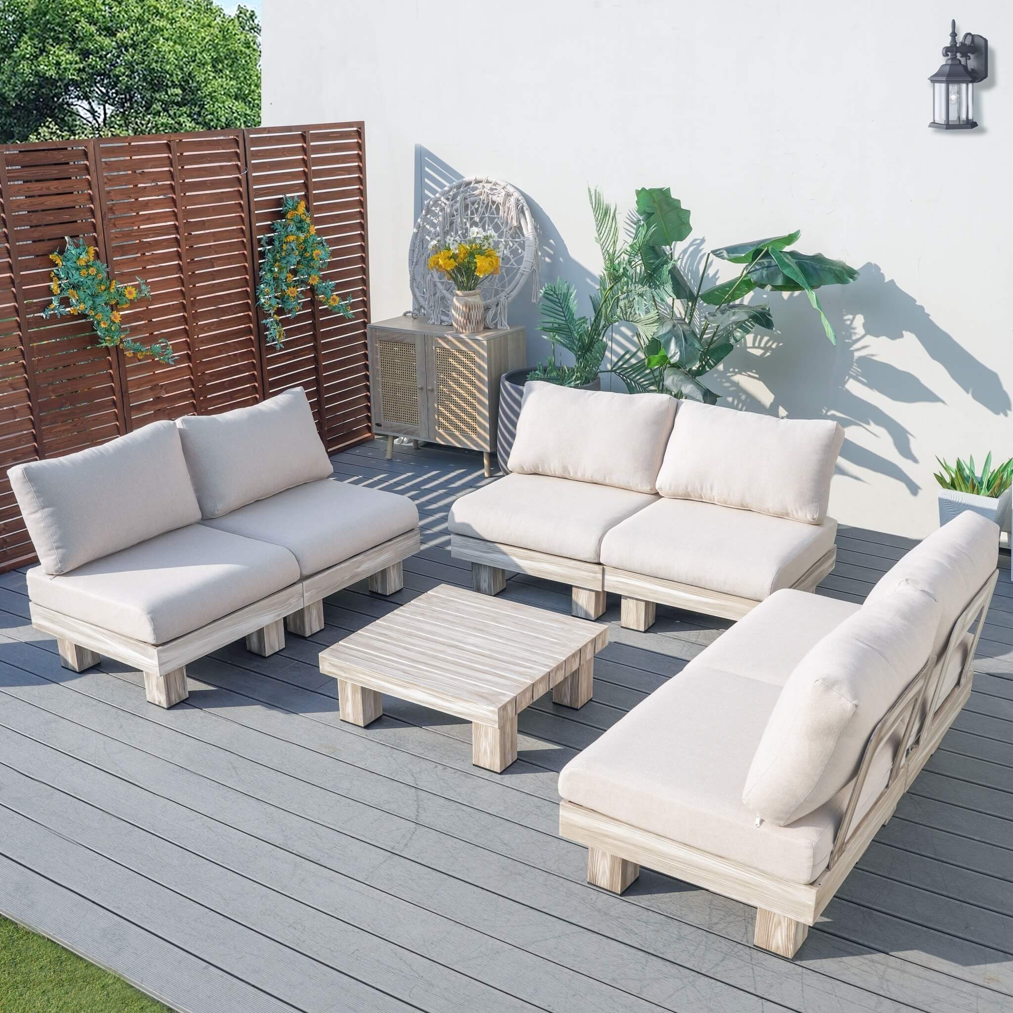 Monterey Modular Armless 6 - Seater Sofa Set (PAS - 2510 - 6S - Armless - SET) - Direct Wicker