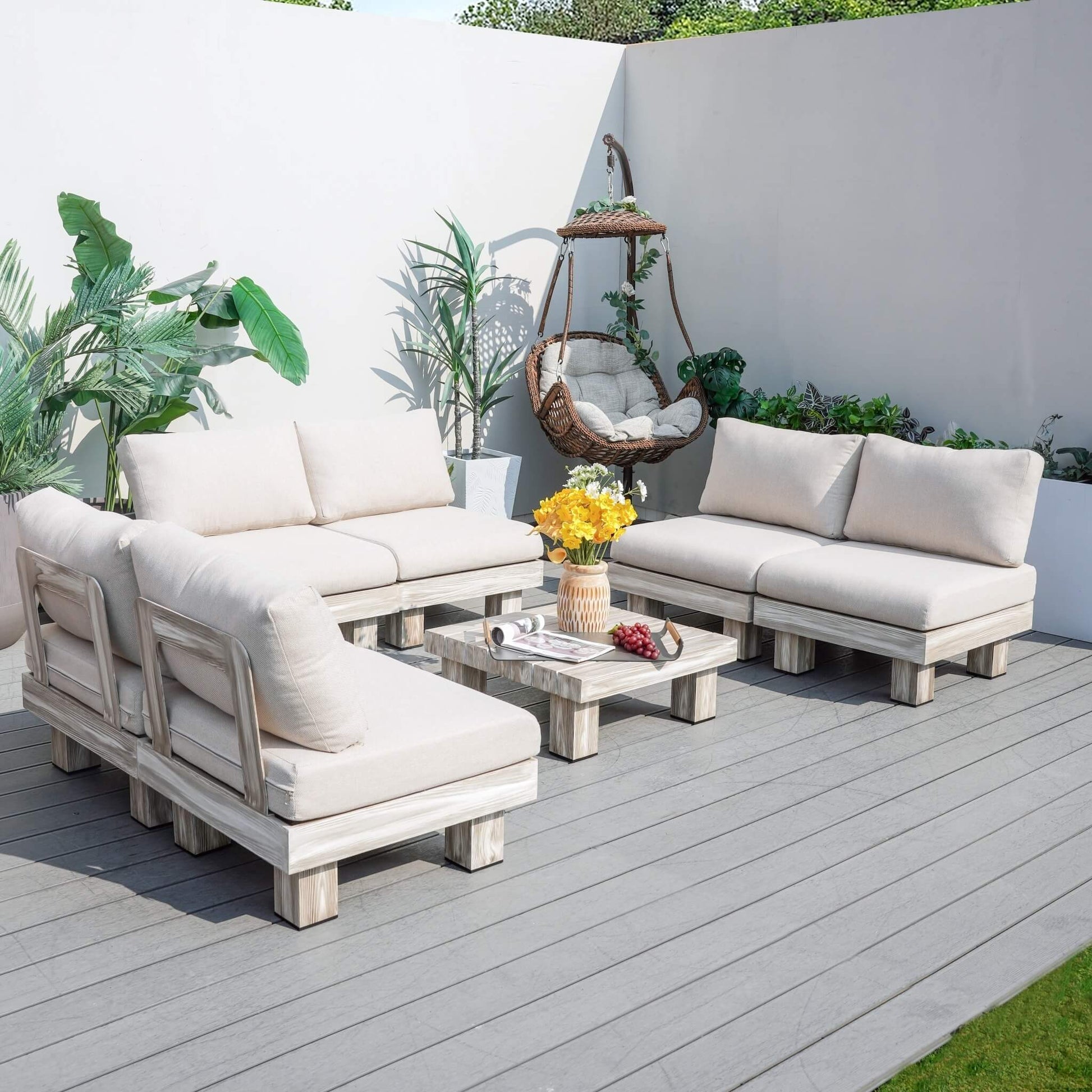 Monterey Modular Armless 6 - Seater Sofa Set (PAS - 2510 - 6S - Armless - SET) - Direct Wicker