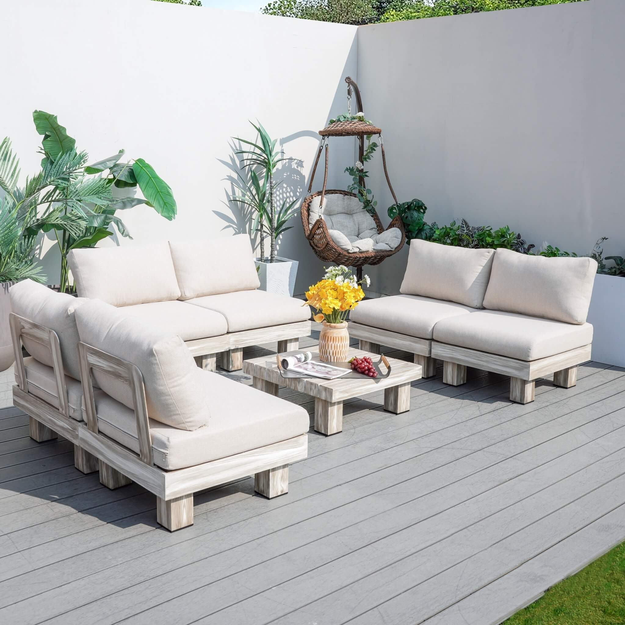 Monterey Modular Armless 6 - Seater Sofa Set (PAS - 2510 - 6S - Armless - SET) - Direct Wicker