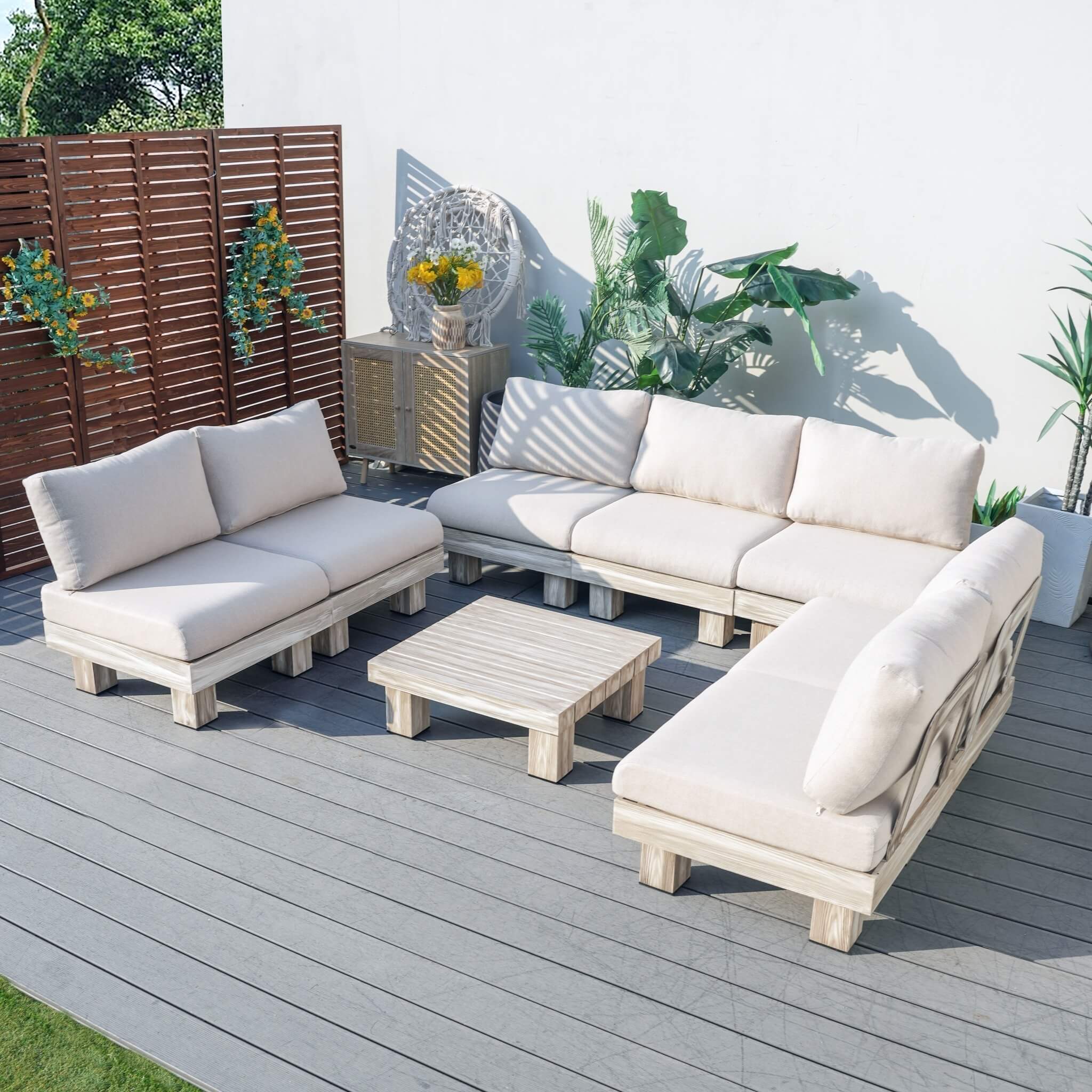 Monterey Modular Armless 7 - Seater Sofa Set (PAS - 2510 - 7S - Armless - SET) - Direct Wicker