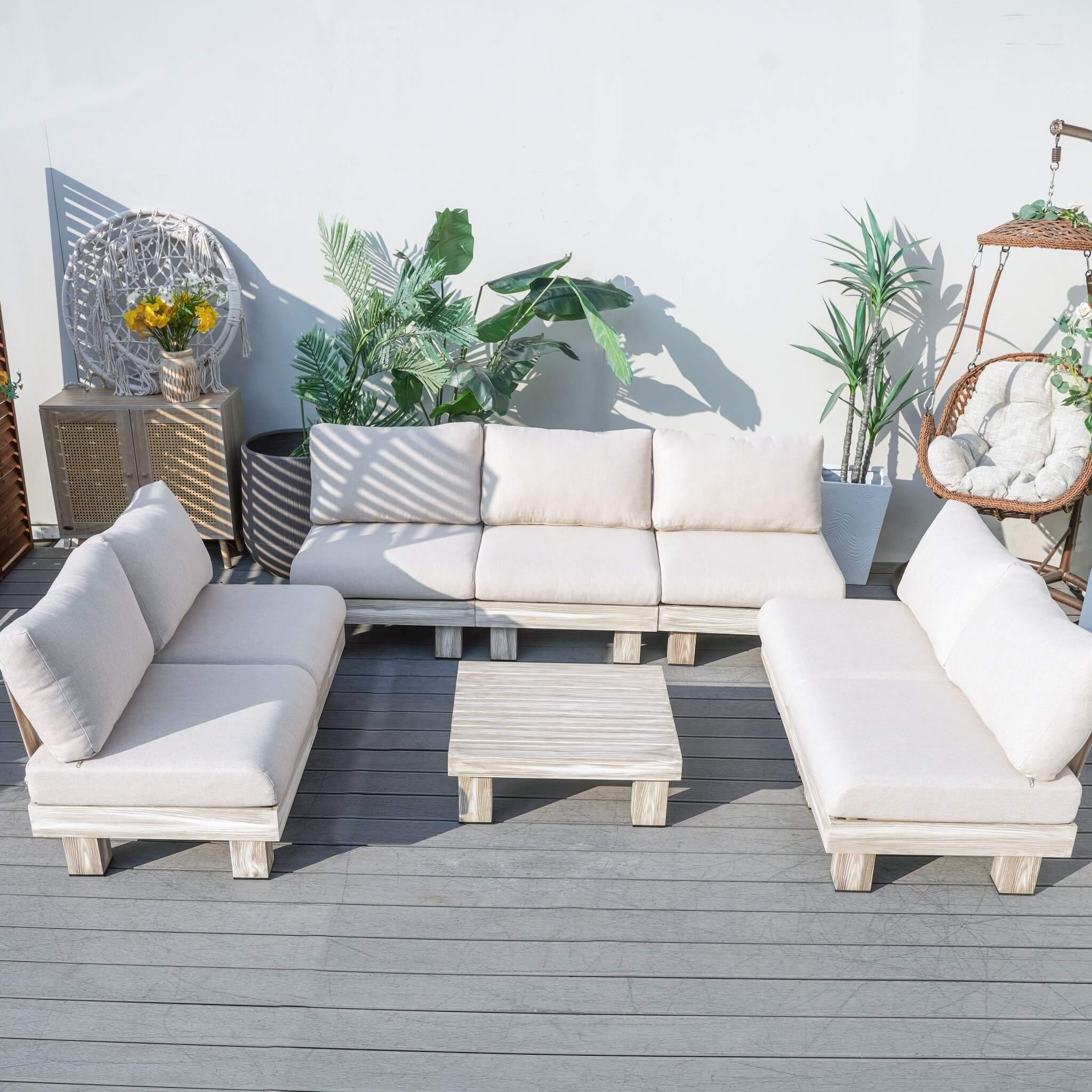 Monterey Modular Armless 7 - Seater Sofa Set (PAS - 2510 - 7S - Armless - SET) - Direct Wicker