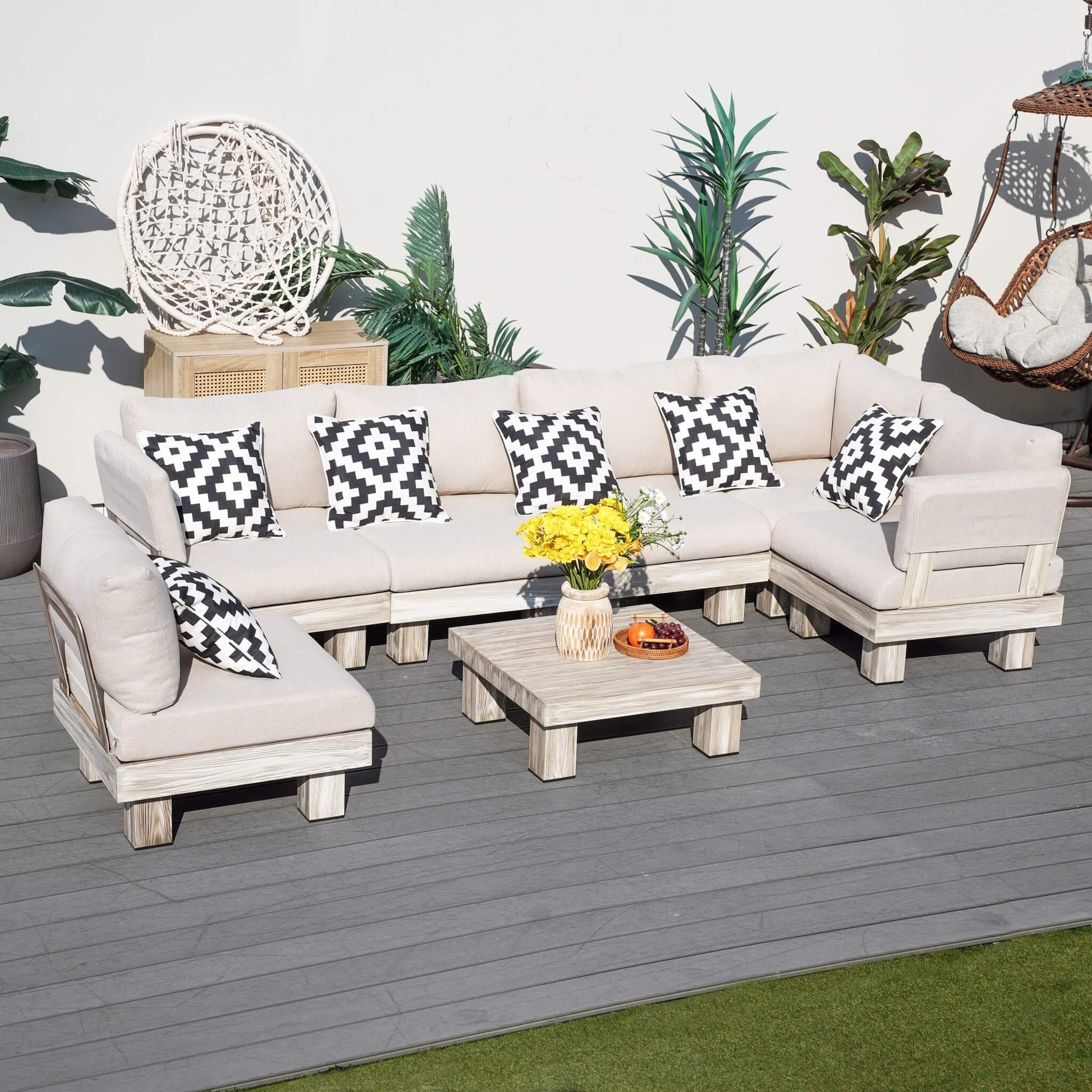 Monterey Modular L4 Corner Sofa Set (PAS - 2510 - L4 - SET) - Direct Wicker