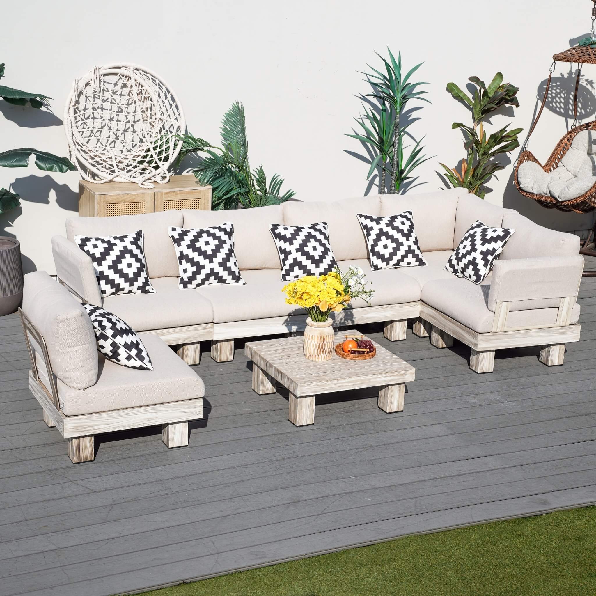 Monterey Modular L4 Corner Sofa Set (PAS - 2510 - L4 - SET) - Direct Wicker