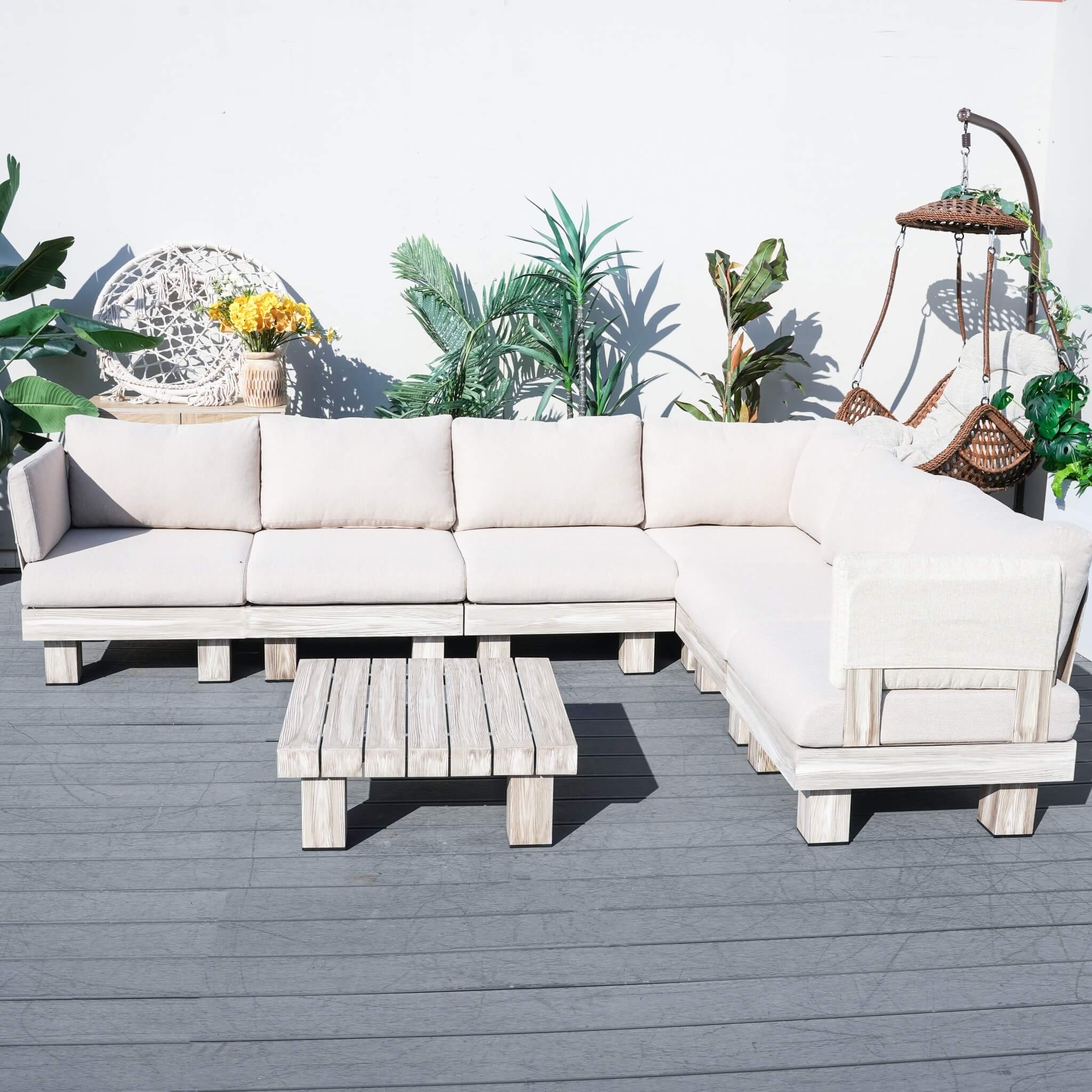 Monterey Modular L4 Corner Sofa Set (PAS - 2510 - L4 - SET) - Direct Wicker